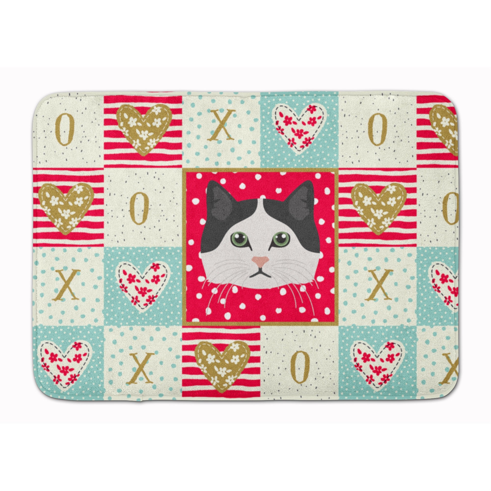 'Caroline'S Treasures Ragamuffin Cat Love Machine Washable Memory Foam Mat Doormats, Multicolor''