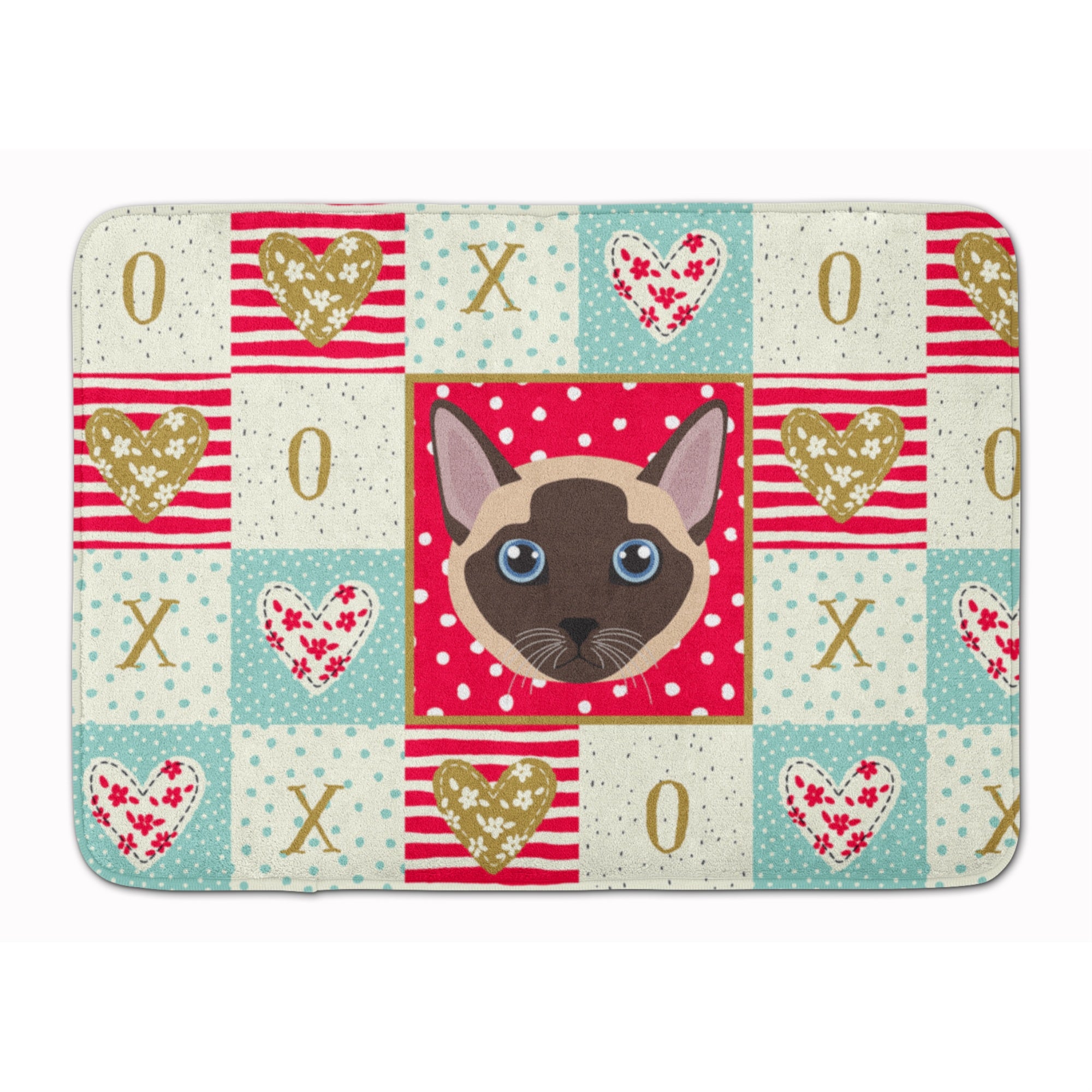 'Caroline'S Treasures Tonkinese Cat Love Machine Washable Memory Foam Mat Doormats, Multicolor''