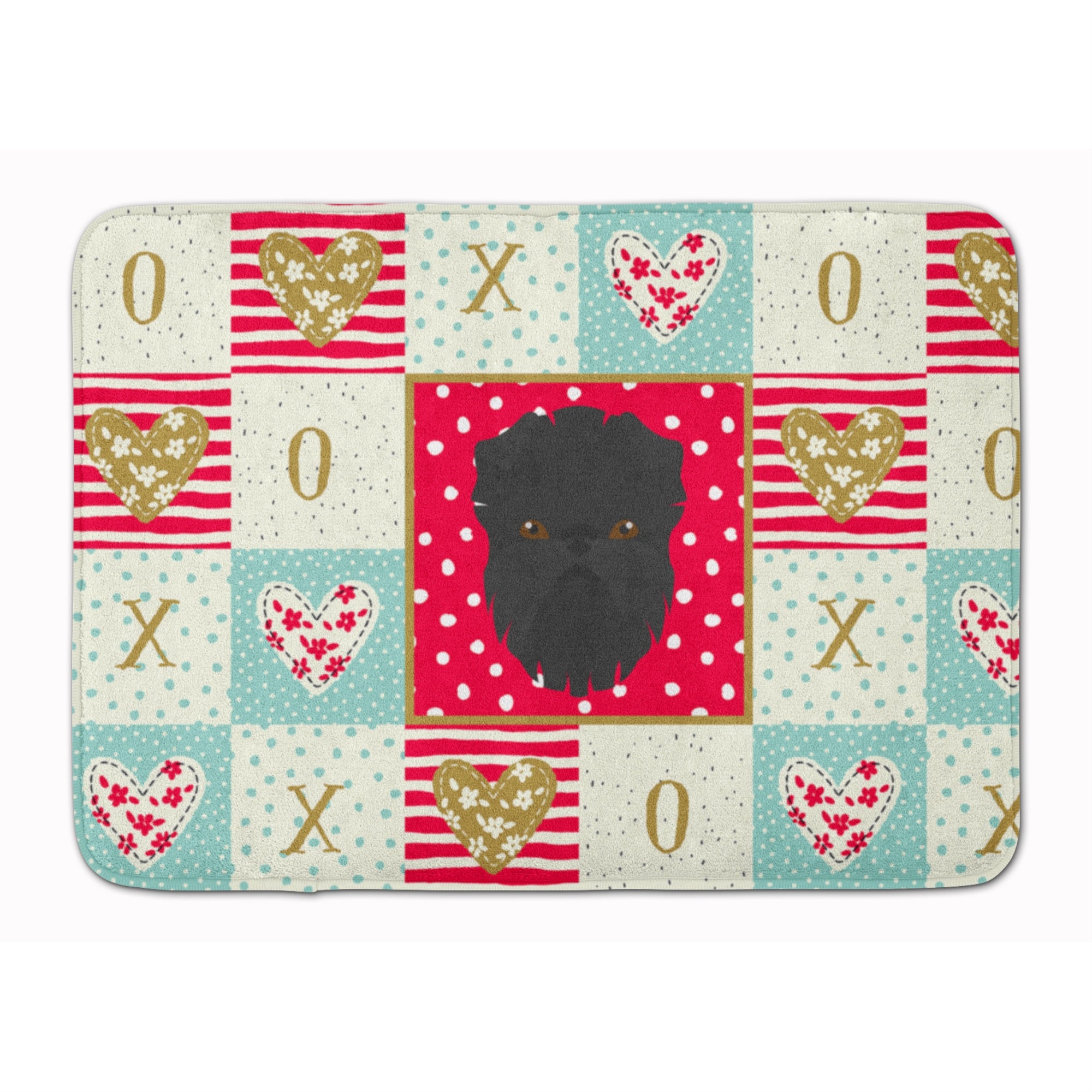 'Caroline'S Treasures Affenpinscher Love Machine Washable Memory Foam Mat Doormats, Multicolor''