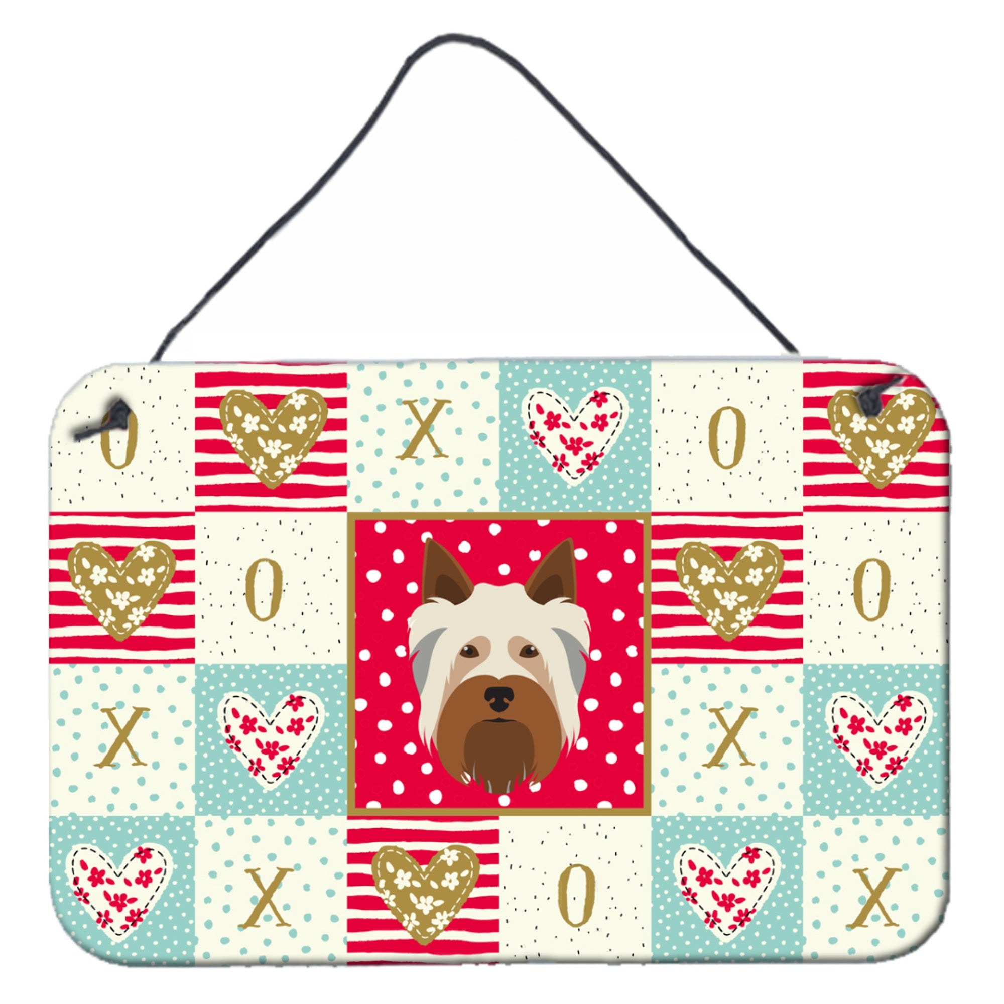 'Caroline'S Treasures Australian Silky Terrier Love Door Hanging Prints Wall-Decor, Multicolor''