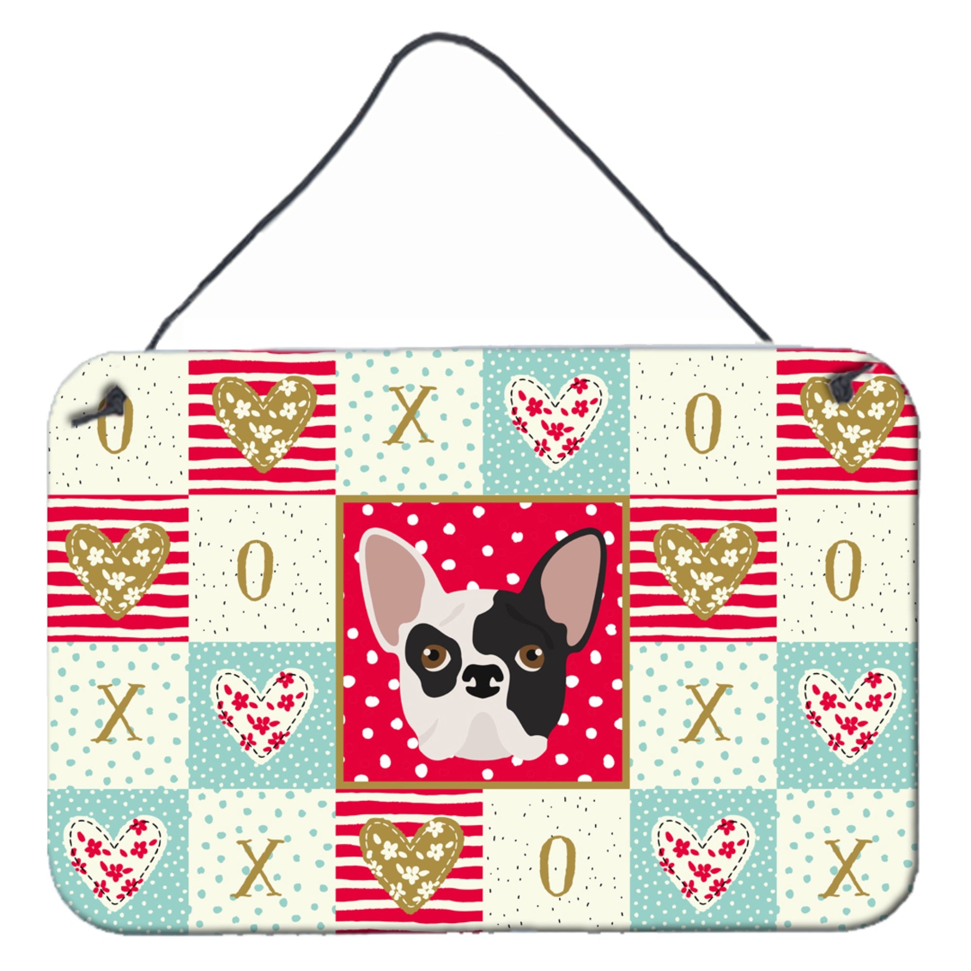 'Caroline'S Treasures French Bulldog Love Door Hanging Prints Wall-Decor, Multicolor''