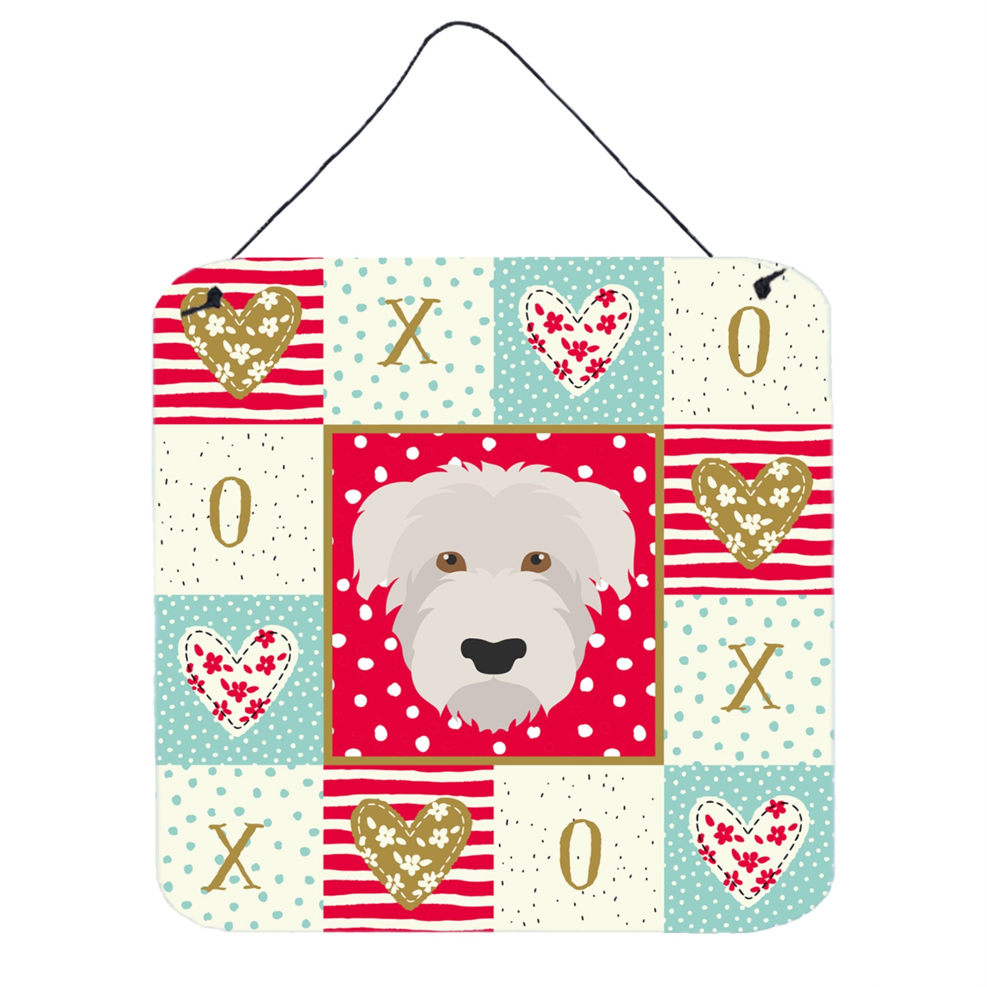 'Caroline'S Treasures Glen Of Imaal Love Door Hanging Prints Wall-Decor, Multicolor''