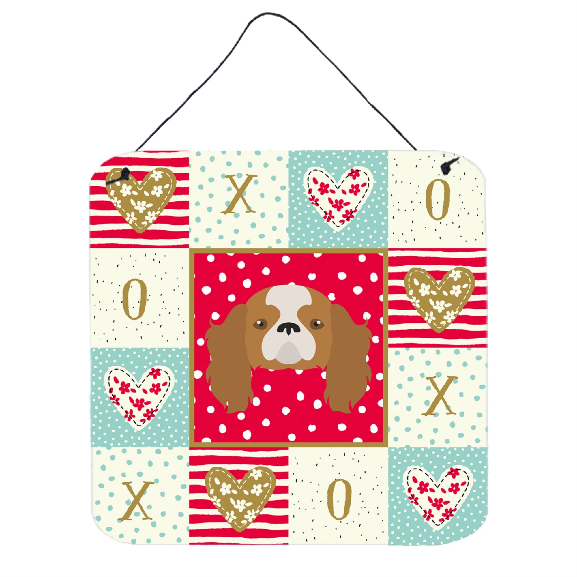 'Caroline'S Treasures Blenheim Cavalier King Charles Spaniel Love Door Hanging Prints Wall-Decor, Multicolor''