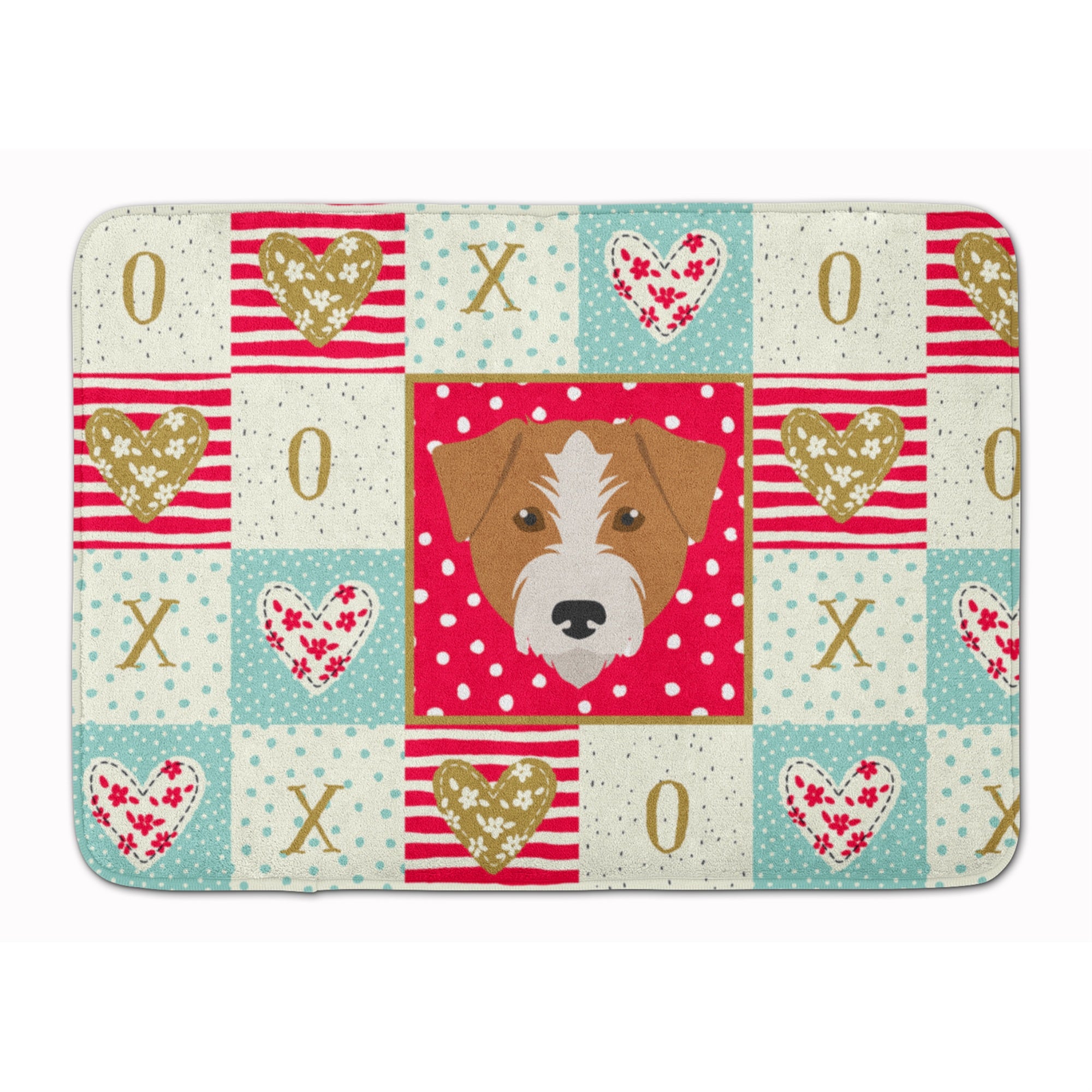 'Caroline'S Treasures Kromfohrlander Love Machine Washable Memory Foam Mat Doormats, Multicolor''