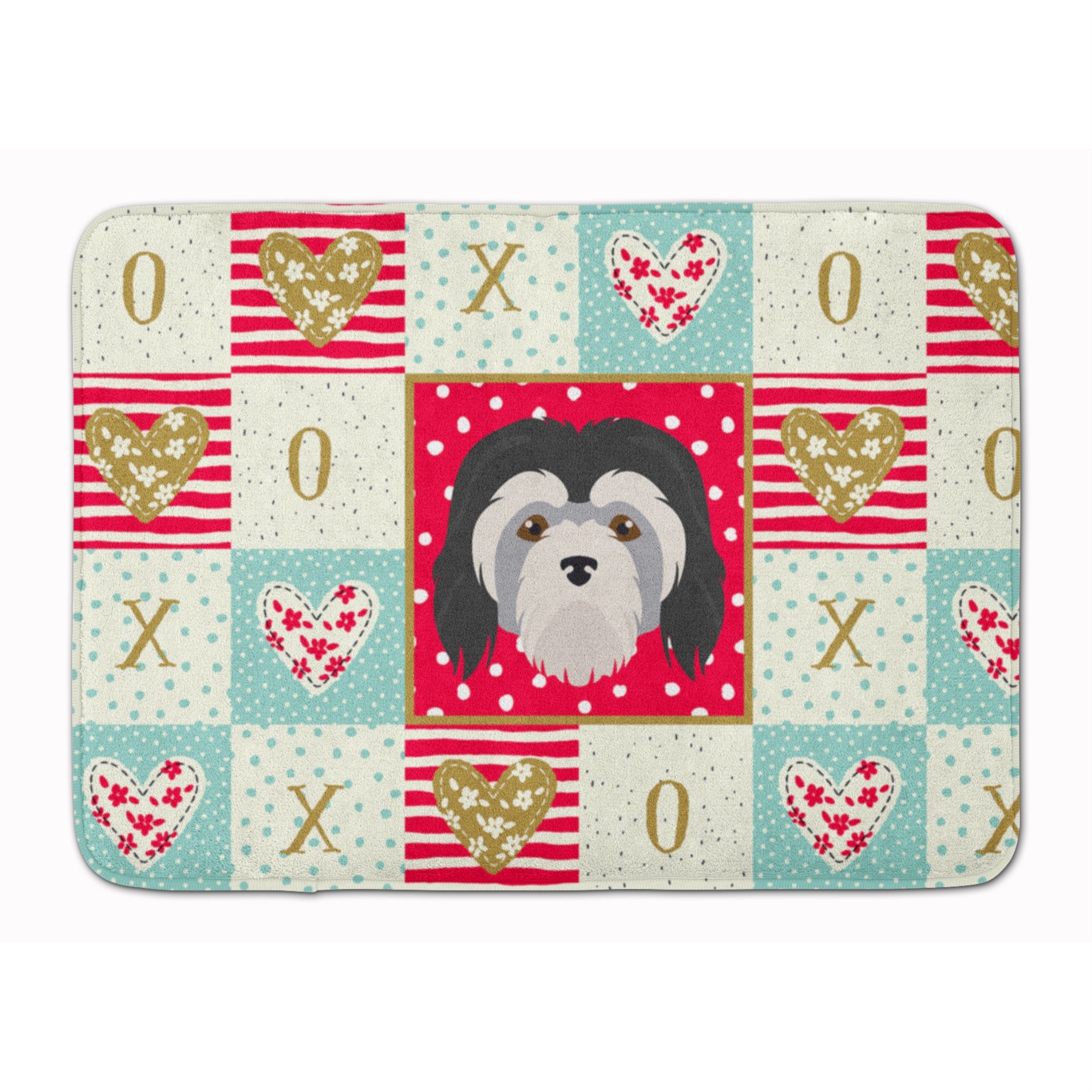 'Caroline'S Treasures Lowchen Little Lion Dog Love Machine Washable Memory Foam Mat Doormats, Multicolor''