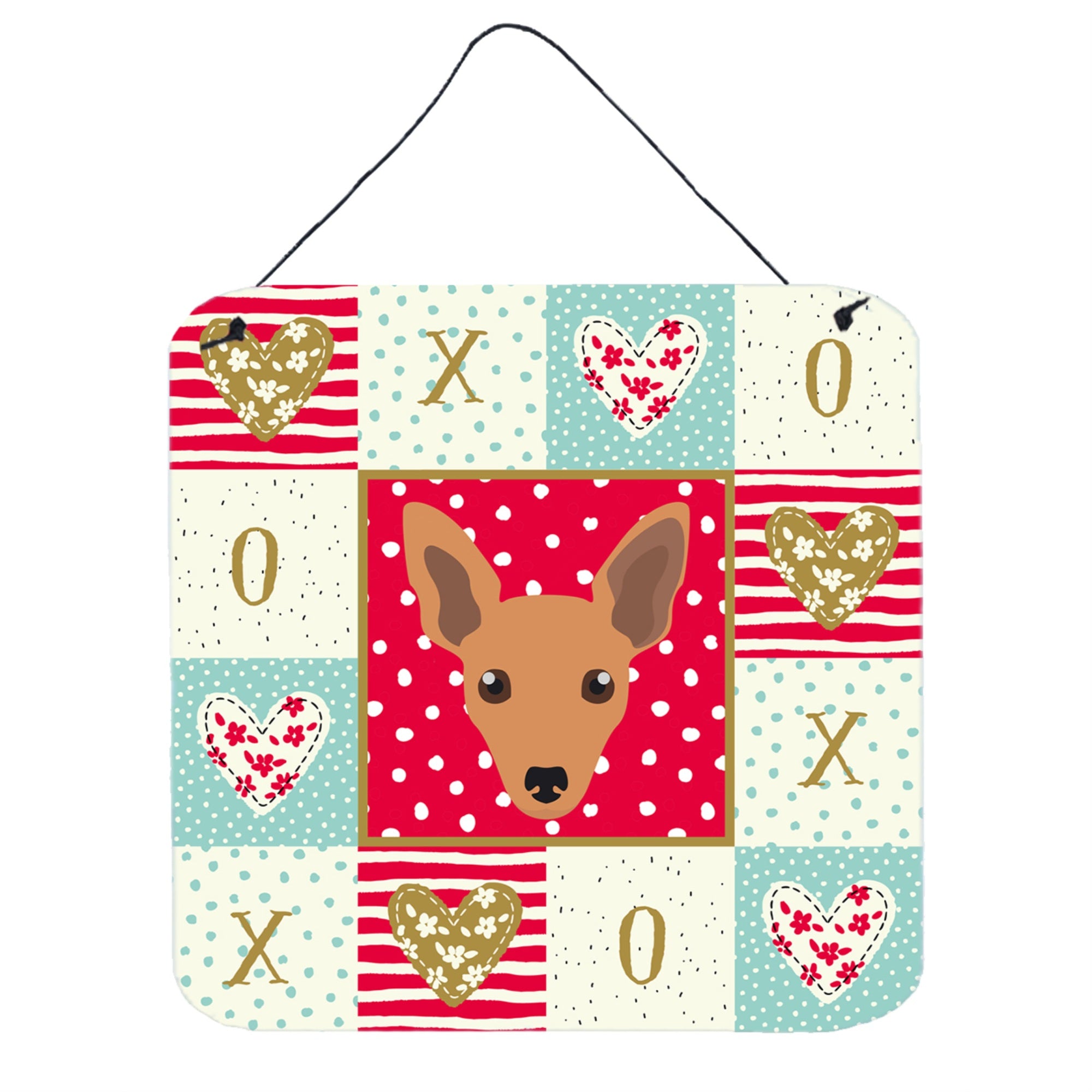 'Caroline'S Treasures Miniature Pinscher Love Door Hanging Prints Wall-Decor, Multicolor''