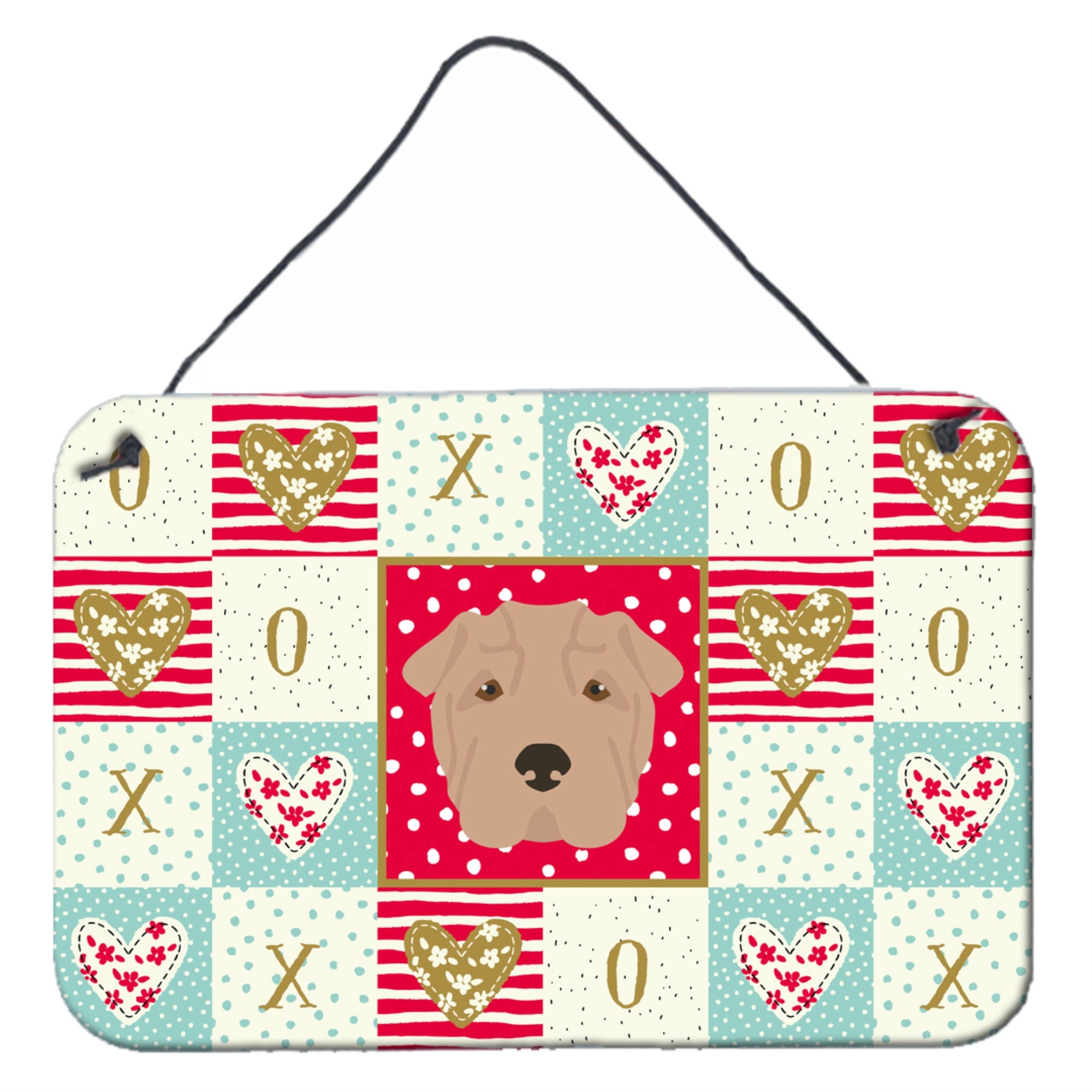 'Caroline'S Treasures Shar Pei Love Door Hanging Prints Wall-Decor, Multicolor''