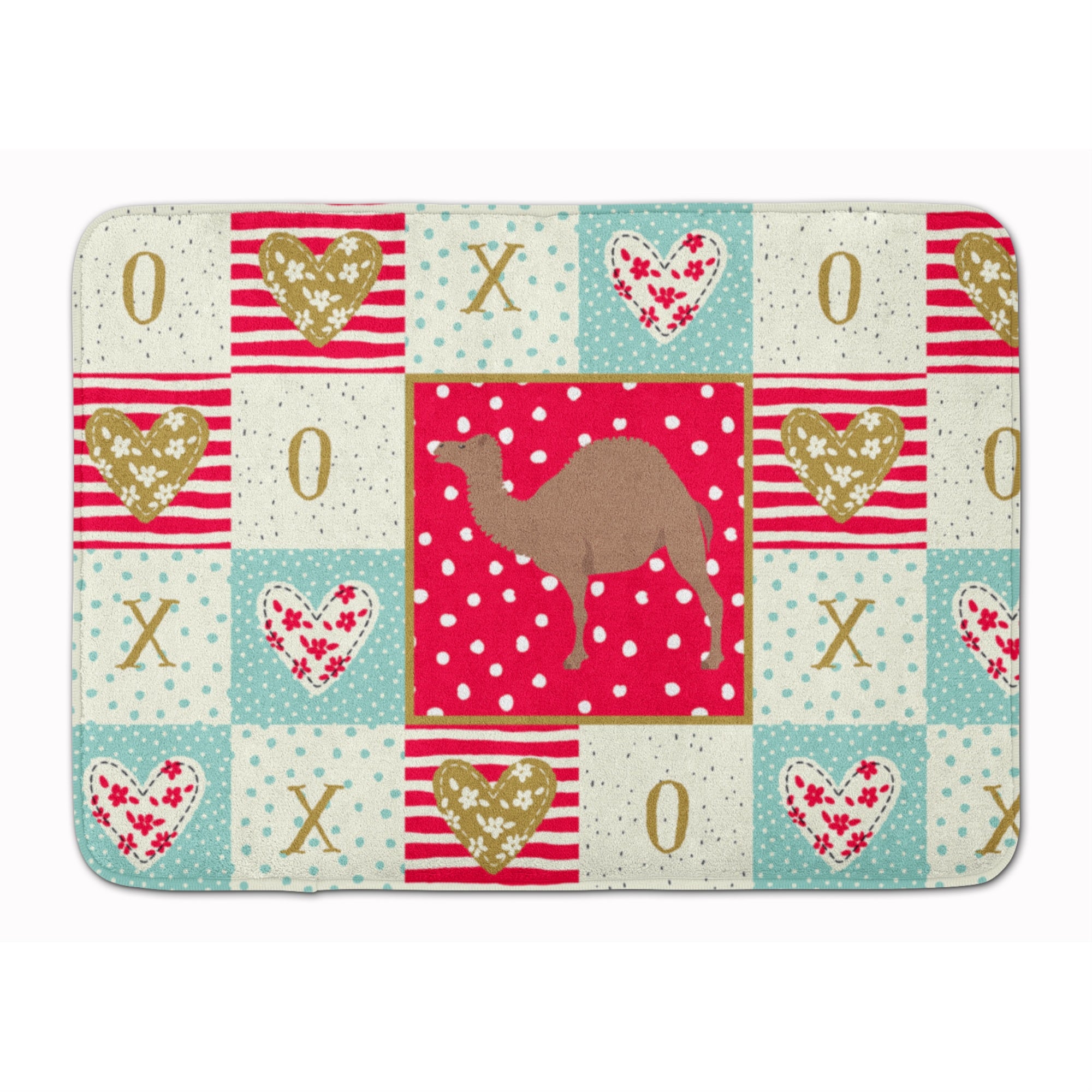 'Caroline'S Treasures F1 Hybrid Camel Love Machine Washable Memory Foam Mat Doormats, Multicolor''