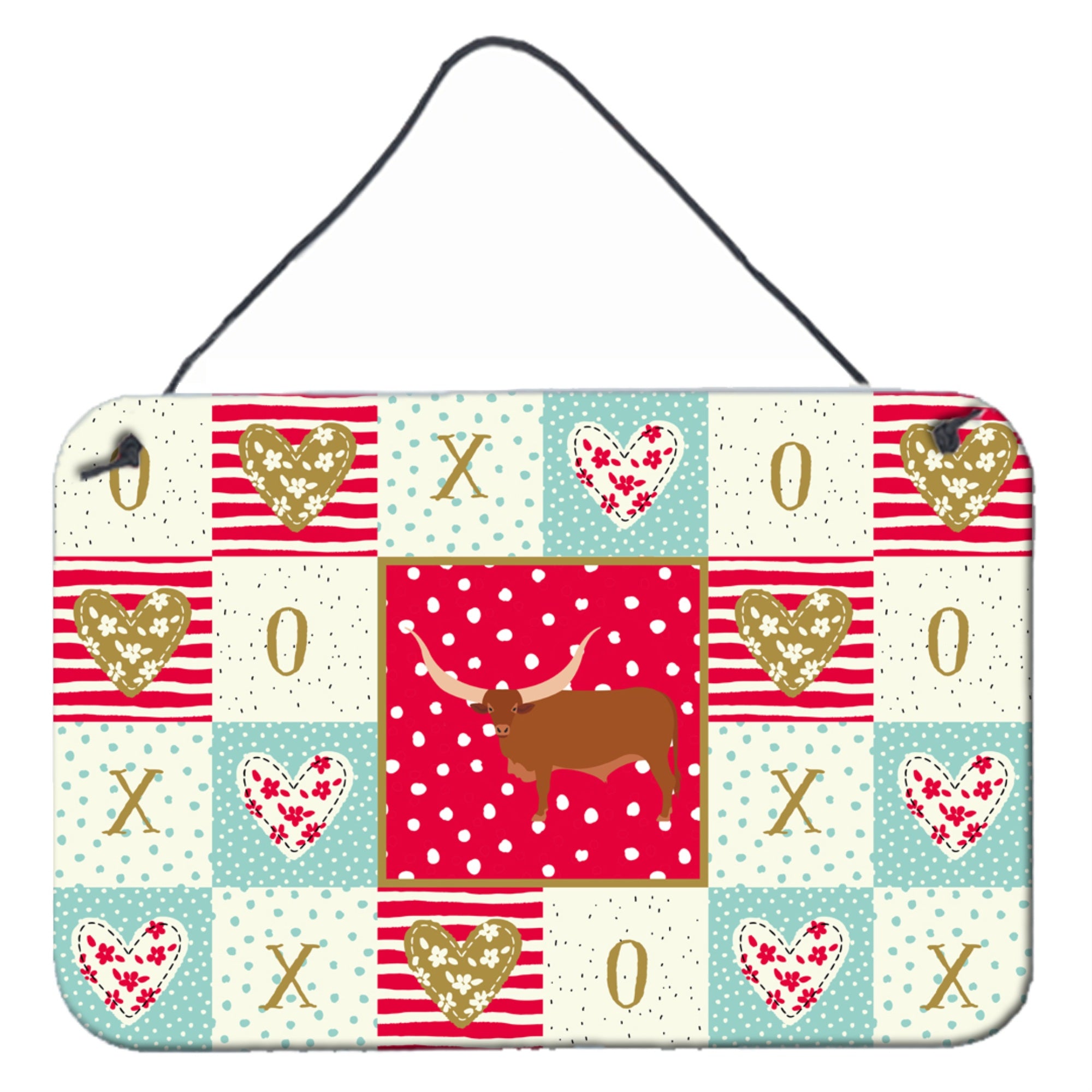 'Caroline'S Treasures Ankole-Watusu Cow Love Door Hanging Prints Wall-Decor, Multicolor''