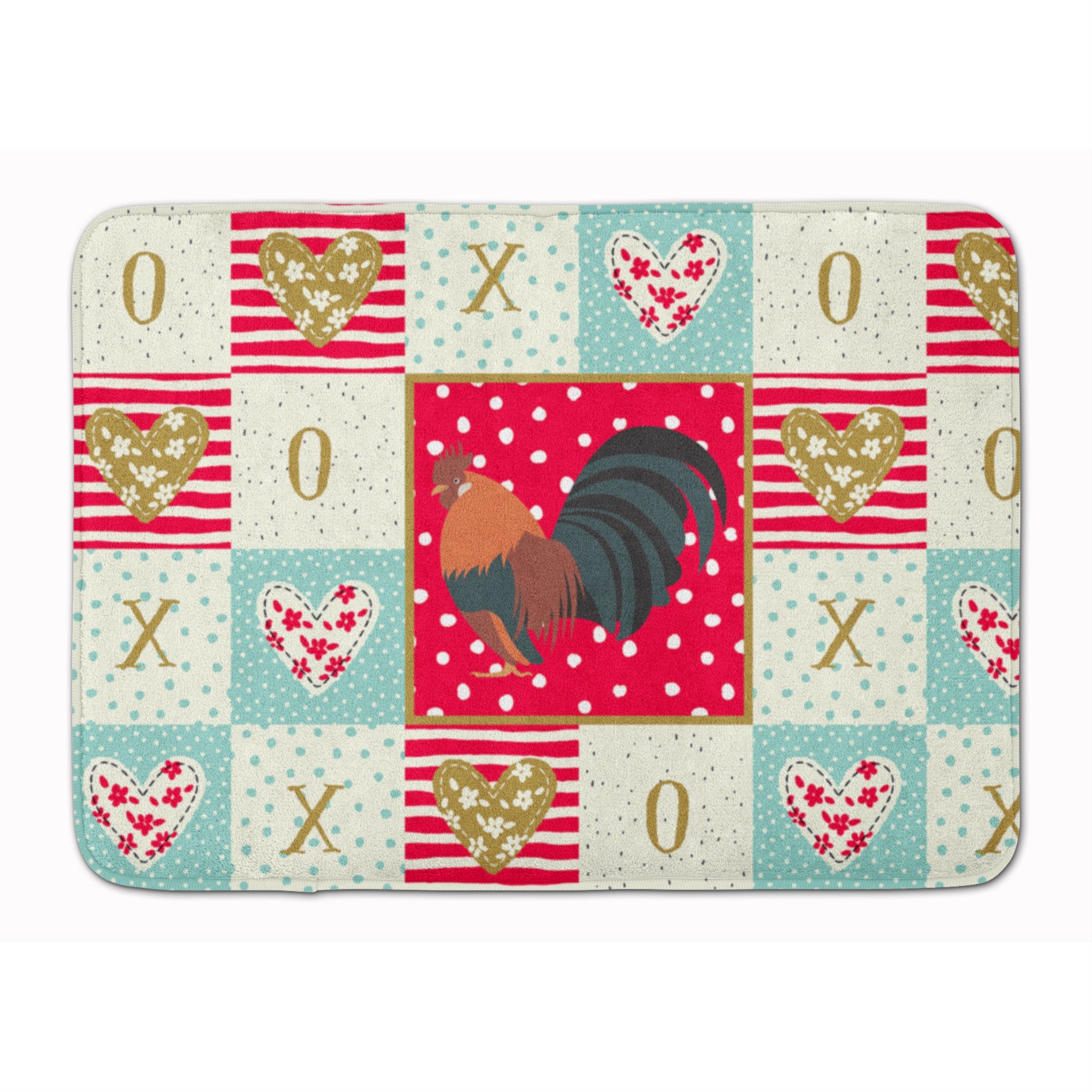 'Caroline'S Treasures Dutch Bantam Chicken Love Machine Washable Memory Foam Mat Doormats, Multicolor''