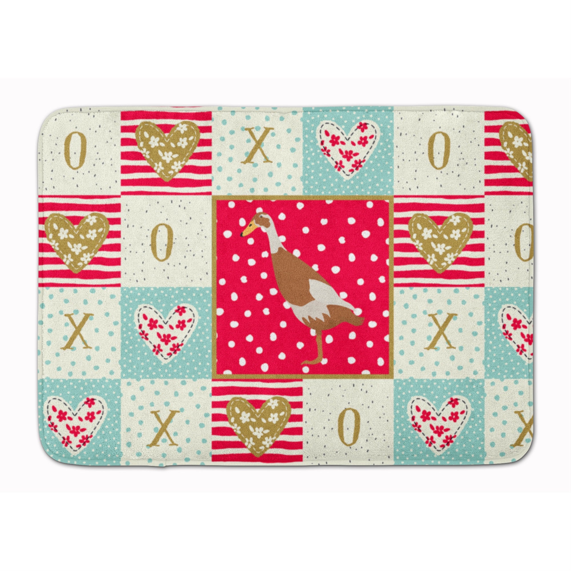 'Caroline'S Treasures Indian Runner Duck Love Machine Washable Memory Foam Mat Doormats, Multicolor''