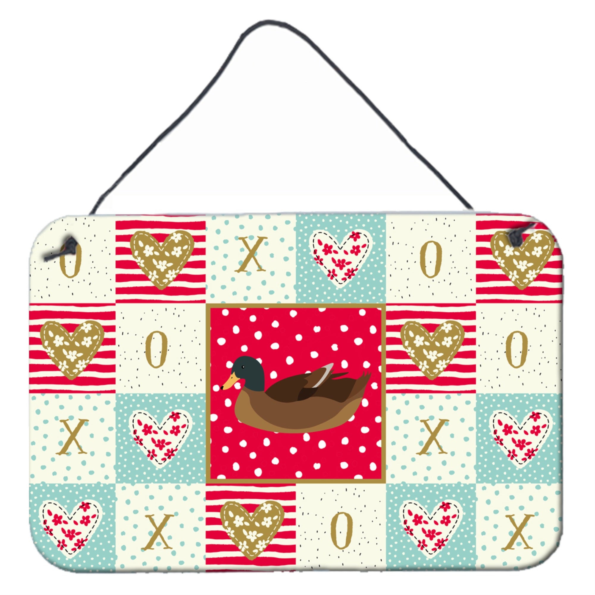 'Caroline'S Treasures Khaki Campbell Duck Love Door Hanging Prints Wall-Decor, Multicolor''