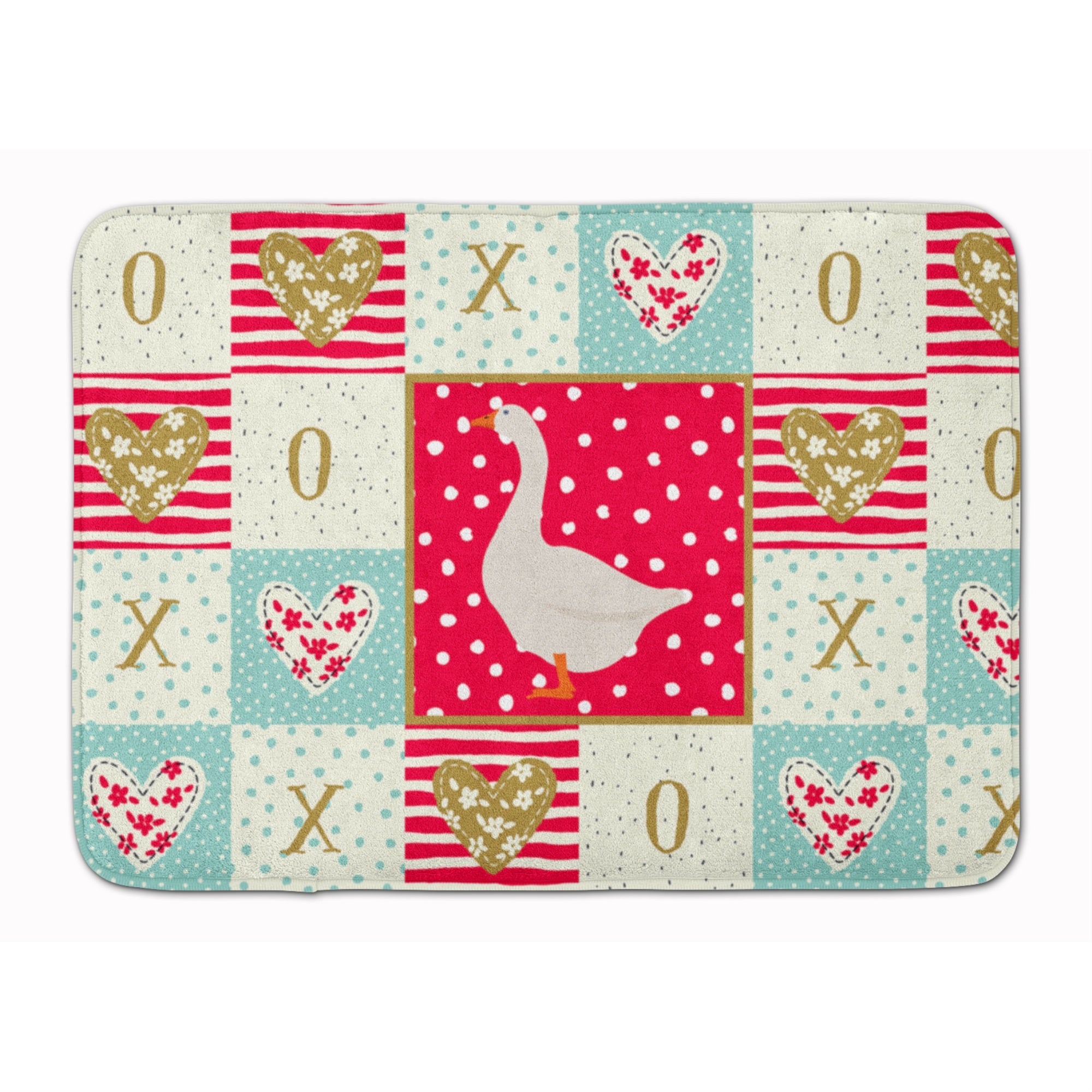 'Caroline'S Treasures Embden Goose Love Machine Washable Memory Foam Mat Doormats, Multicolor''