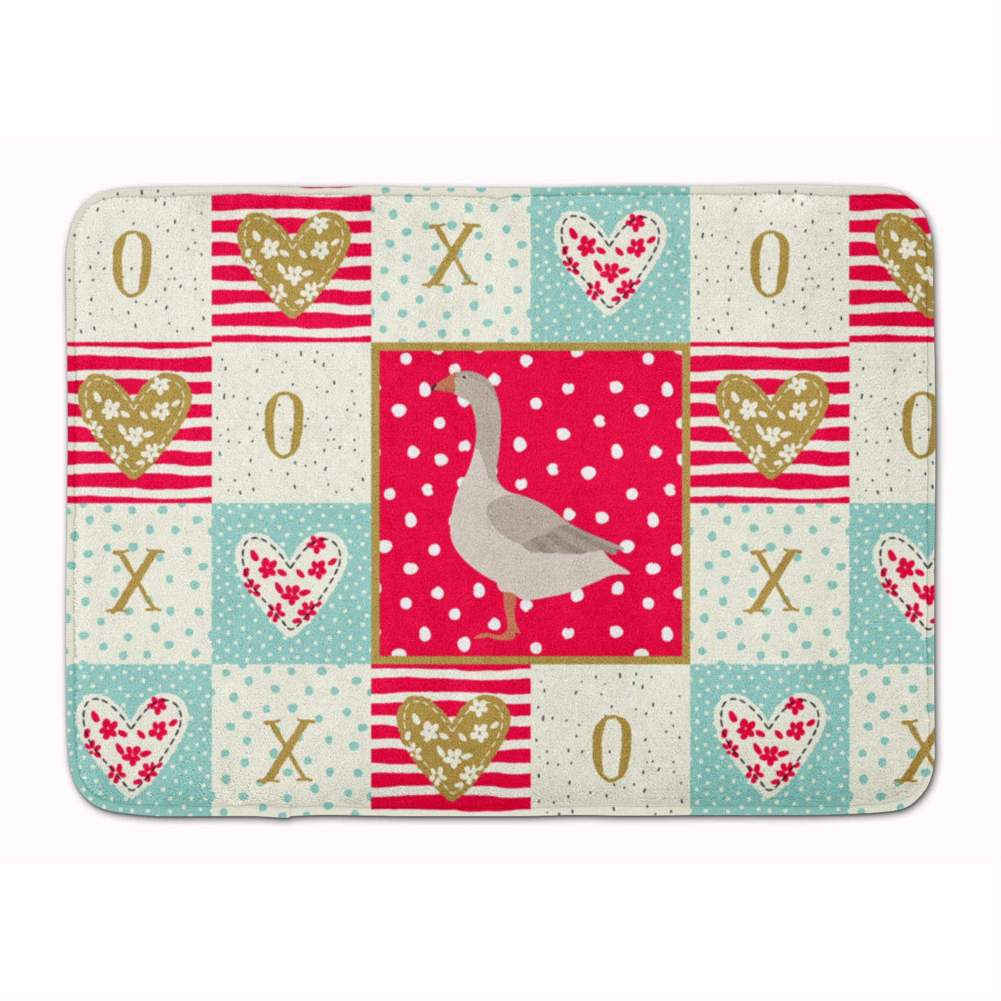 'Caroline'S Treasures Steinbacher Goose Love Machine Washable Memory Foam Mat Doormats, Multicolor''