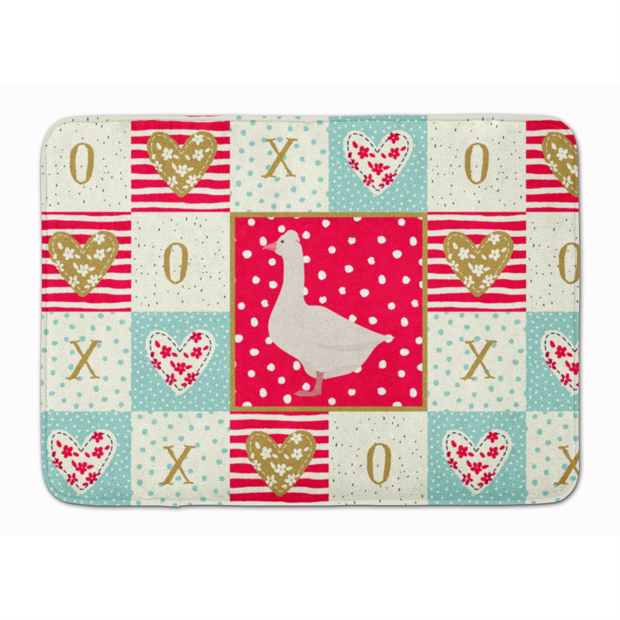 'Caroline'S Treasures Roman Goose Love Machine Washable Memory Foam Mat Doormats, Multicolor''