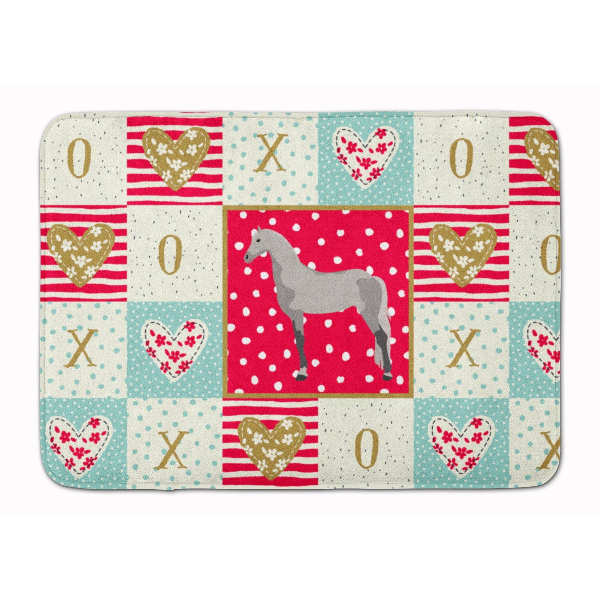 'Caroline'S Treasures Orlov Trotter Horse Love Machine Washable Memory Foam Mat Doormats, Multicolor''