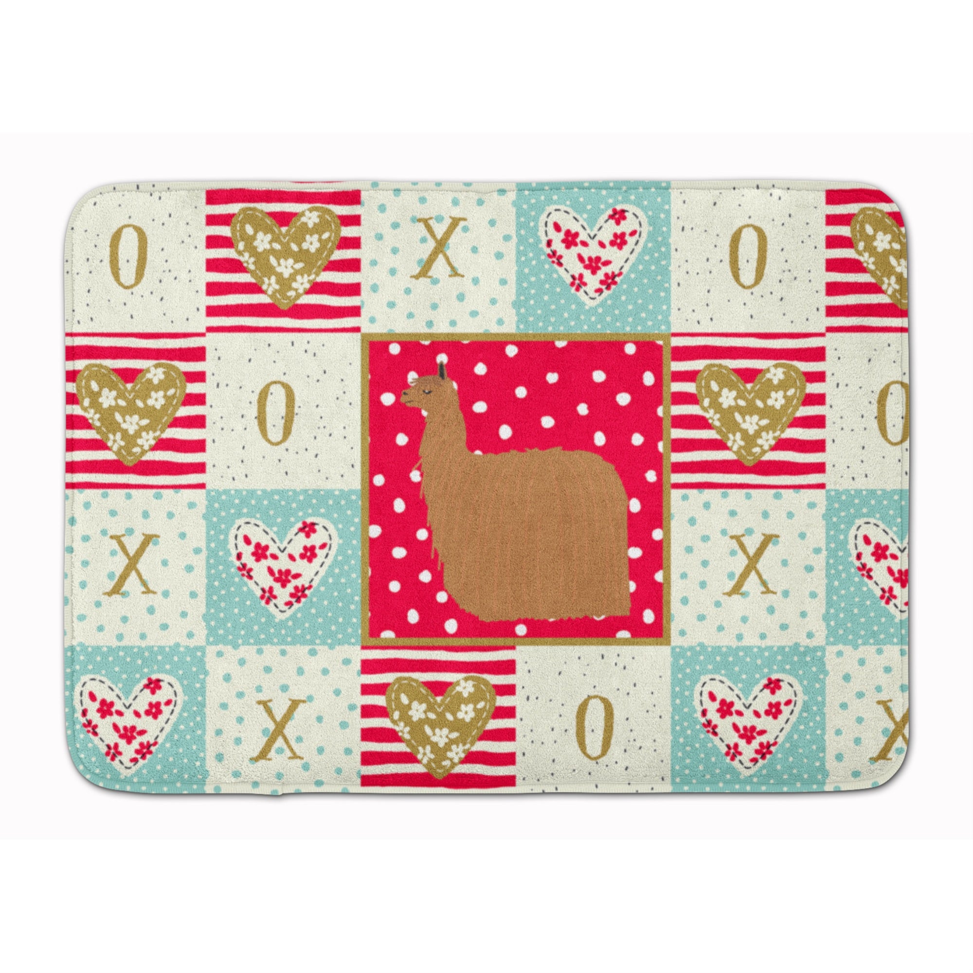 'Caroline'S Treasures Alpaca Suri Love Machine Washable Memory Foam Mat Doormats, Multicolor''