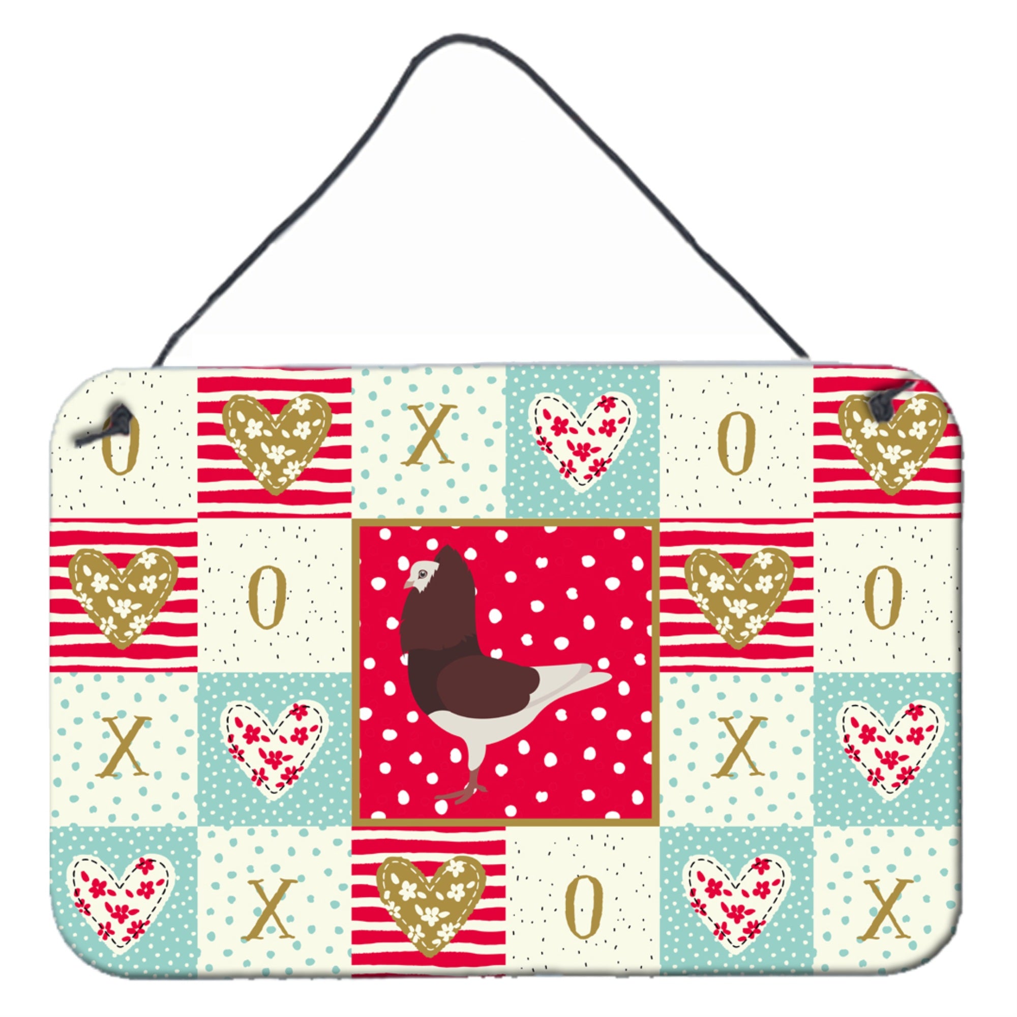 Carolines Treasures Capuchin Red Pigeon Love Door Hanging Prints wall-decor, Multicolor