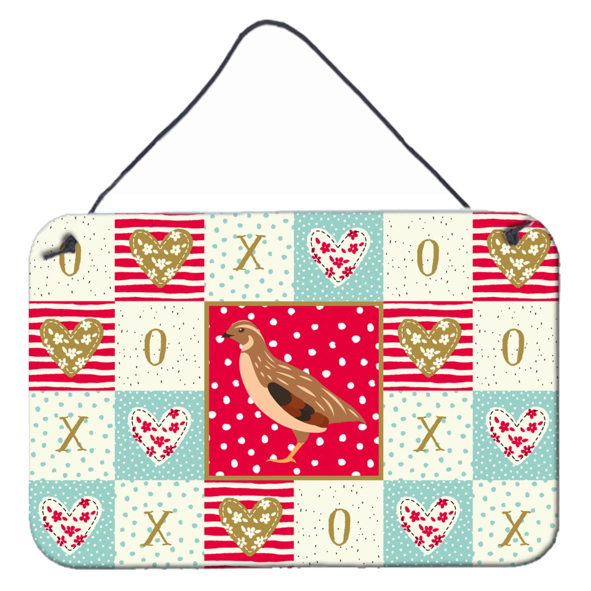 'Caroline'S Treasures Golden Phoenix Quail Love Door Hanging Prints Wall-Decor, Multicolor''