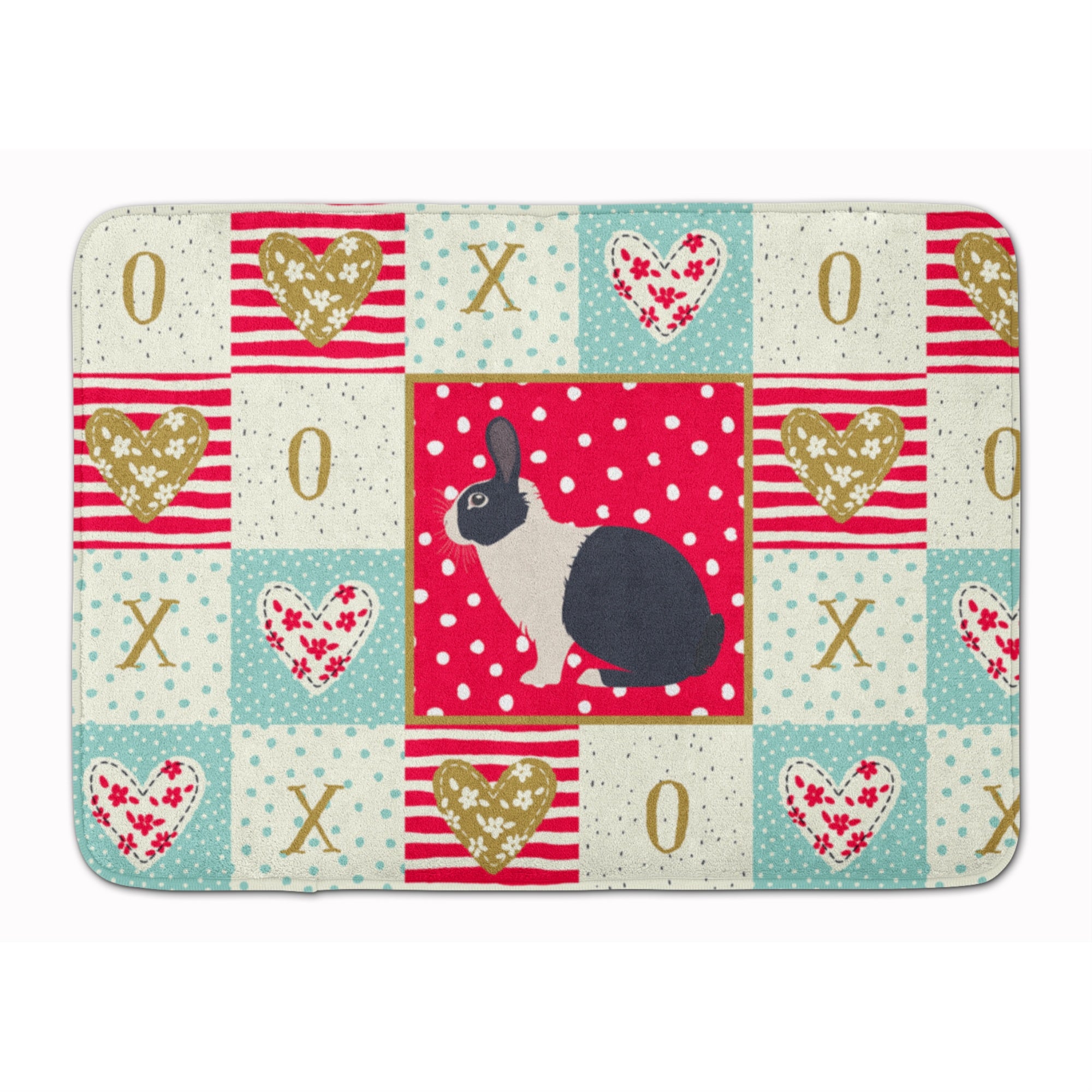 'Caroline'S Treasures Dutch Rabbit Love Machine Washable Memory Foam Mat Doormats, Multicolor''