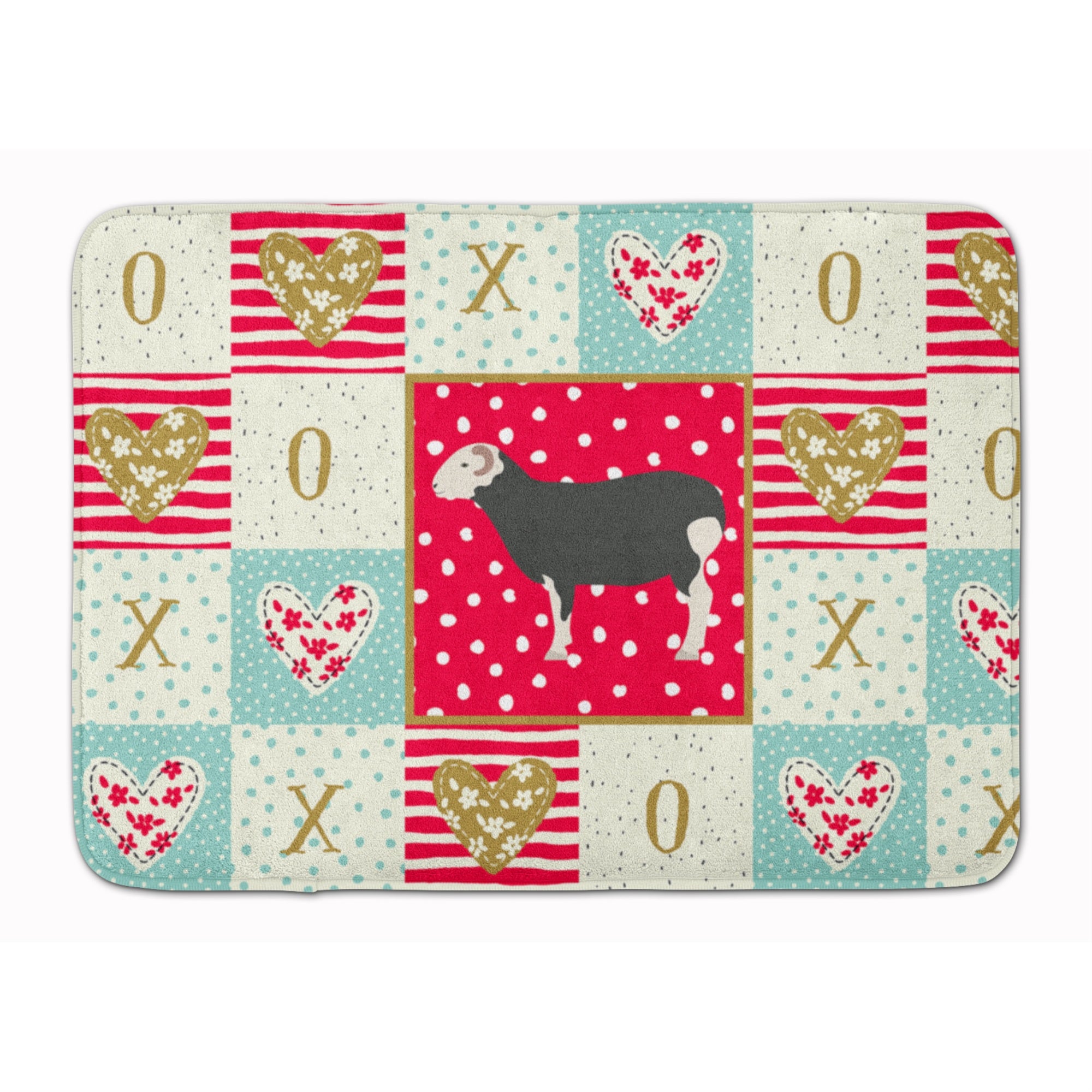 'Caroline'S Treasures Herwick Sheep Love Machine Washable Memory Foam Mat Doormats, Multicolor''
