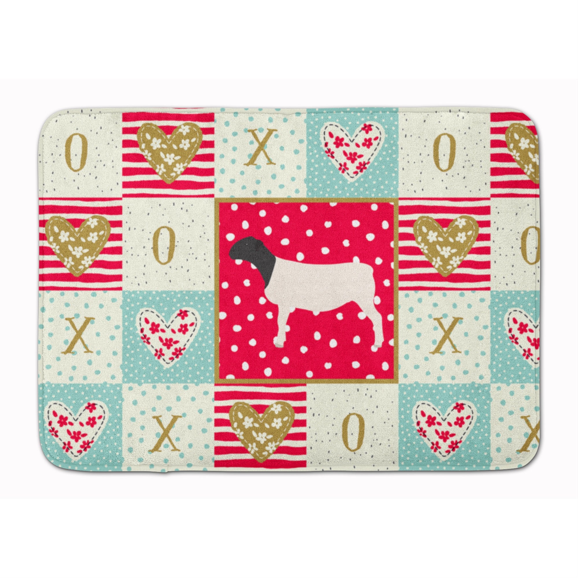 'Caroline'S Treasures Dorper Sheep Love Machine Washable Memory Foam Mat Doormats, Multicolor''
