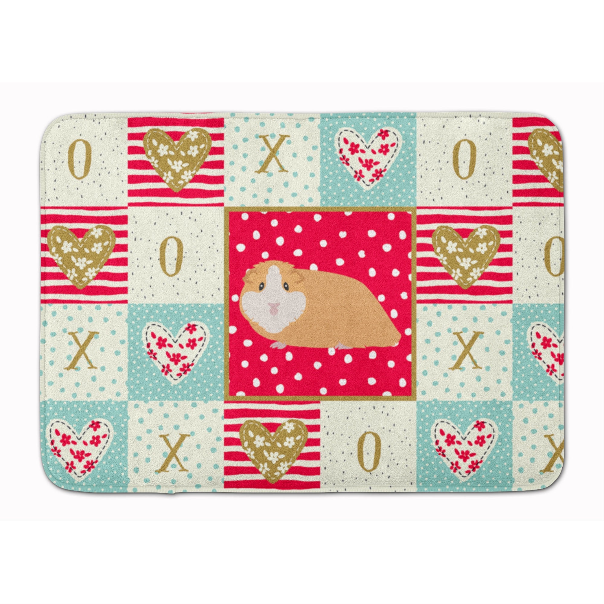 'Caroline'S Treasures American Guinea Pig Love Machine Washable Memory Foam Mat Doormats, Multicolor''