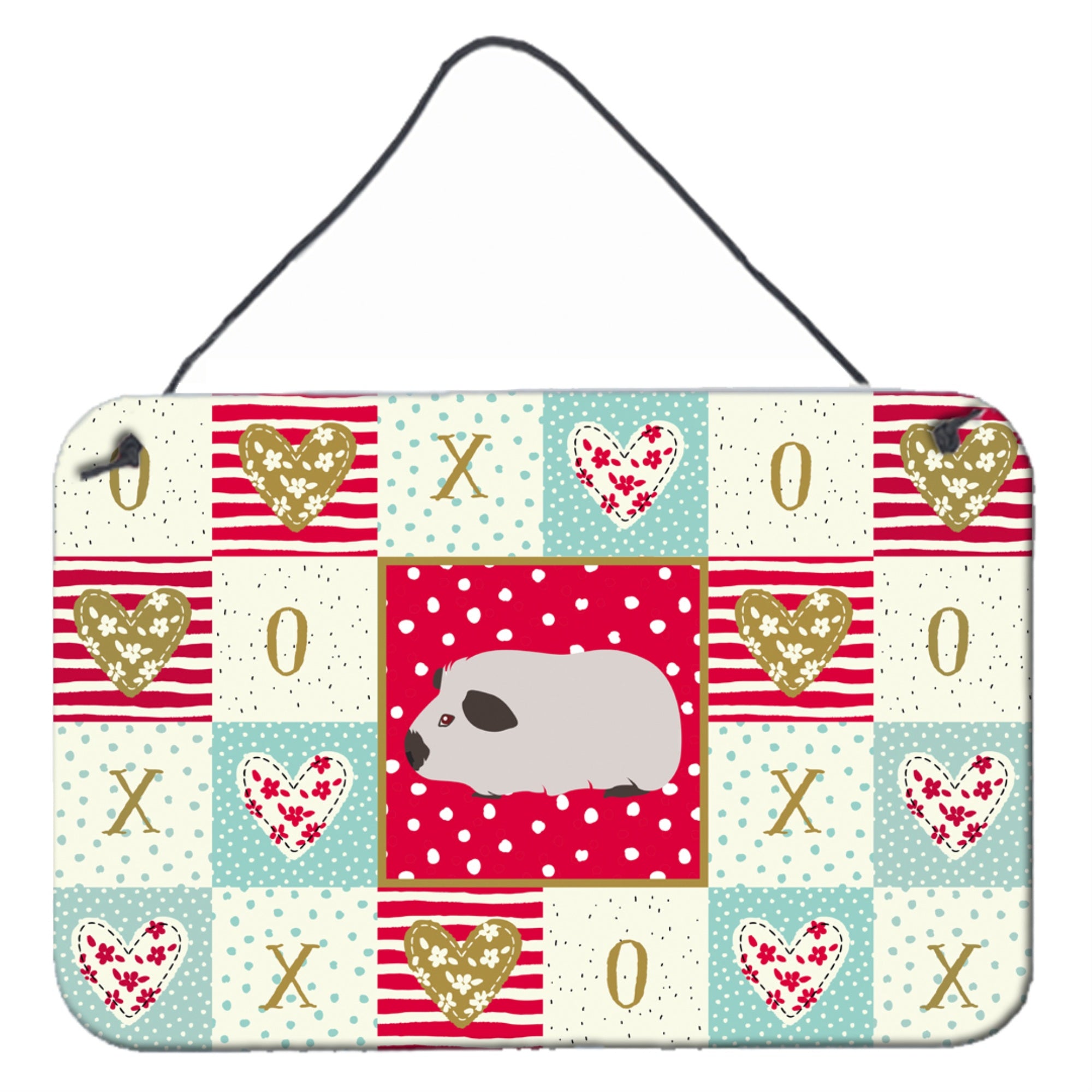 'Caroline'S Treasures Himalayan Guinea Pig Love Door Hanging Prints Wall-Decor, Multicolor''