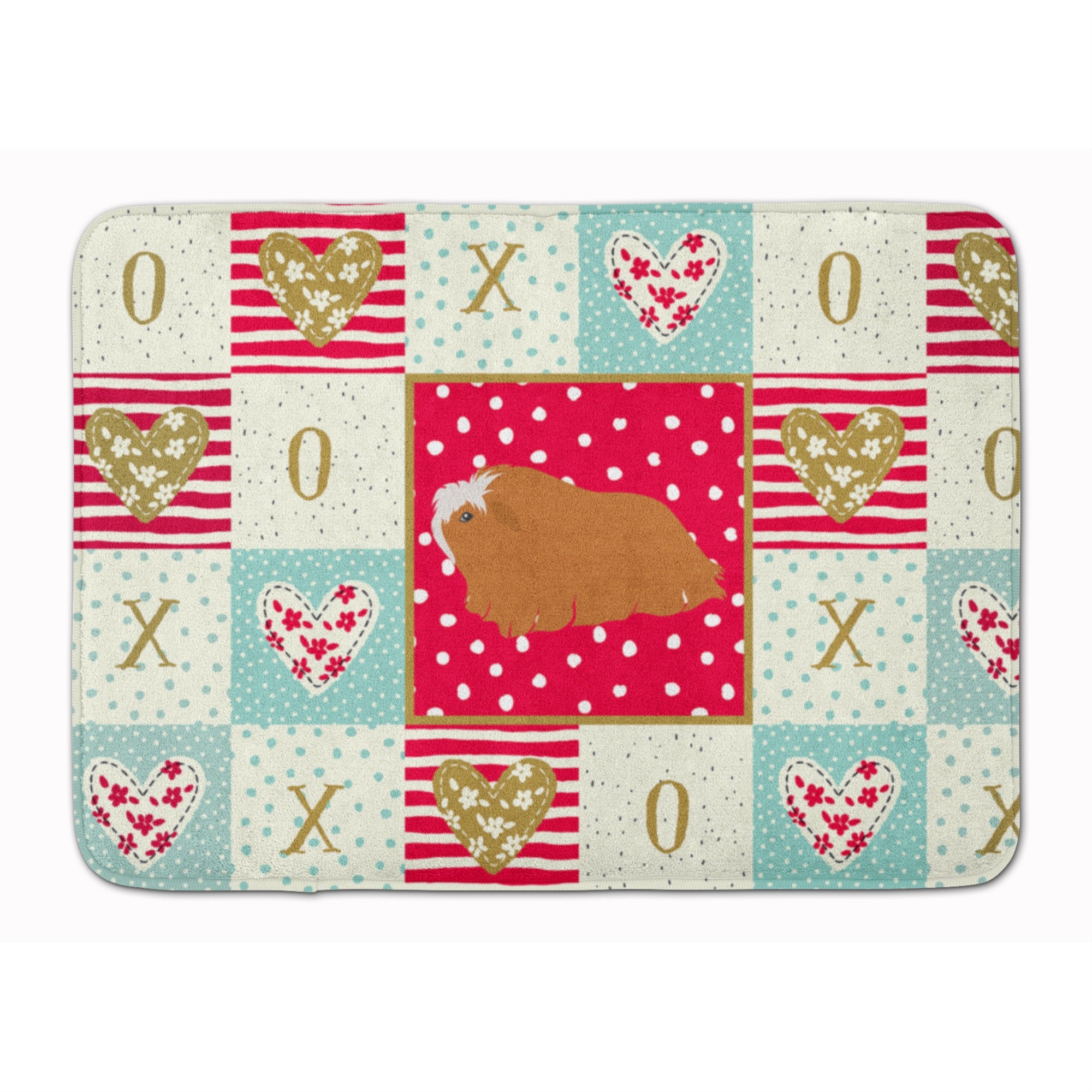 'Caroline'S Treasures Peruvian Guinea Pig Love Machine Washable Memory Foam Mat Doormats, Multicolor''