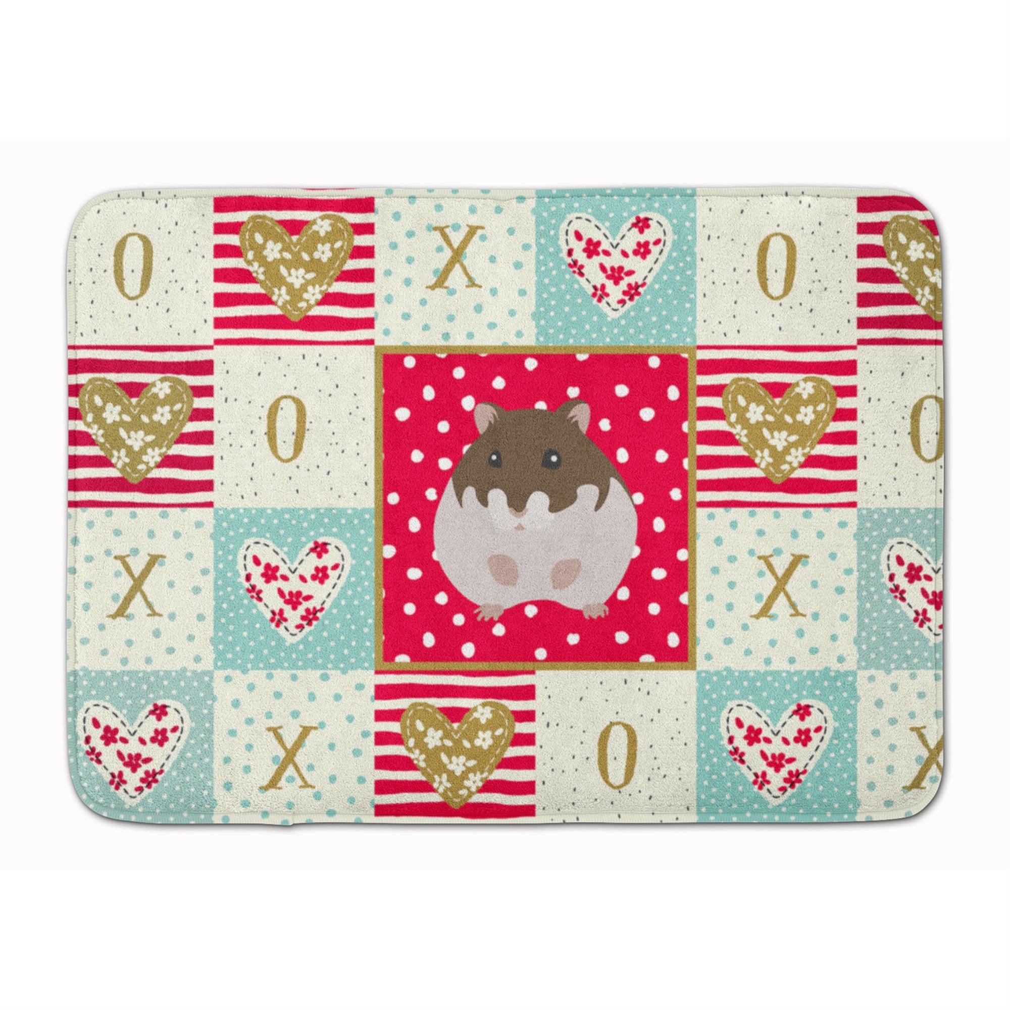 'Caroline'S Treasures Dzungarian Hamster Love Machine Washable Memory Foam Mat Doormats, Multicolor''
