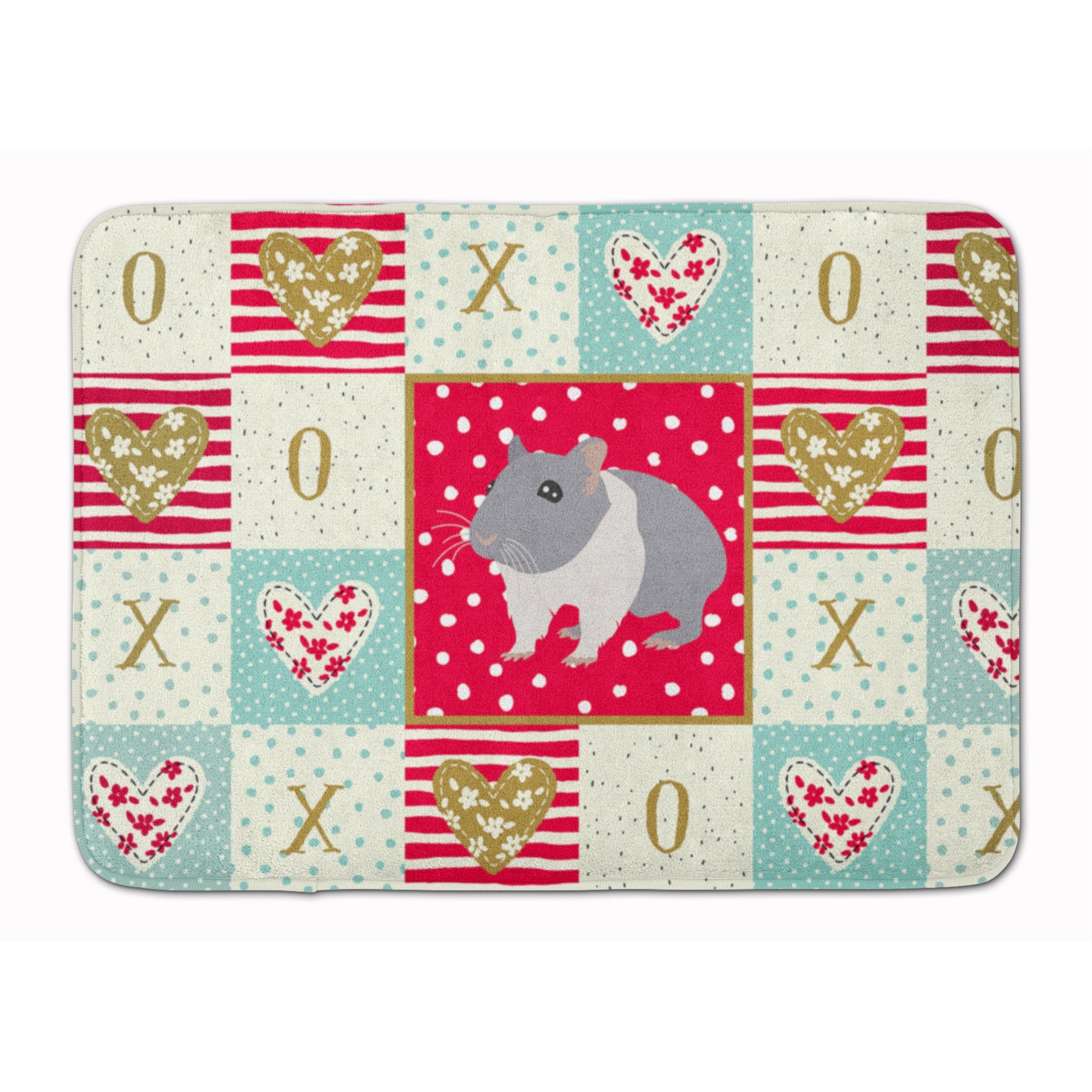 'Caroline'S Treasures South African Hamster Love Machine Washable Memory Foam Mat Doormats, Multicolor''