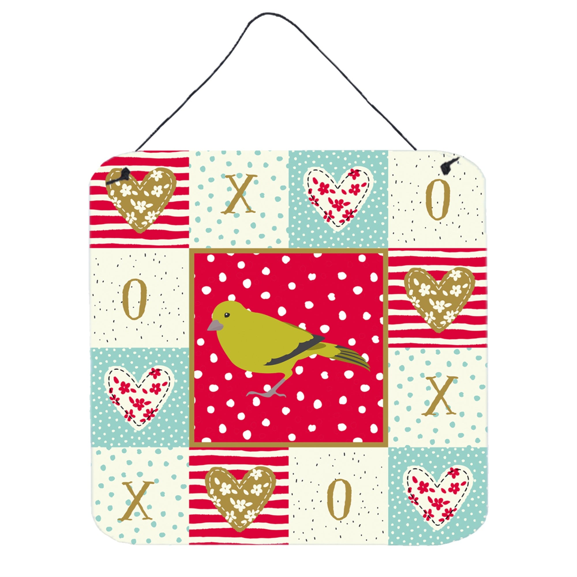 'Caroline'S Treasures London Canary Love Door Hanging Prints Wall-Decor, Multicolor''