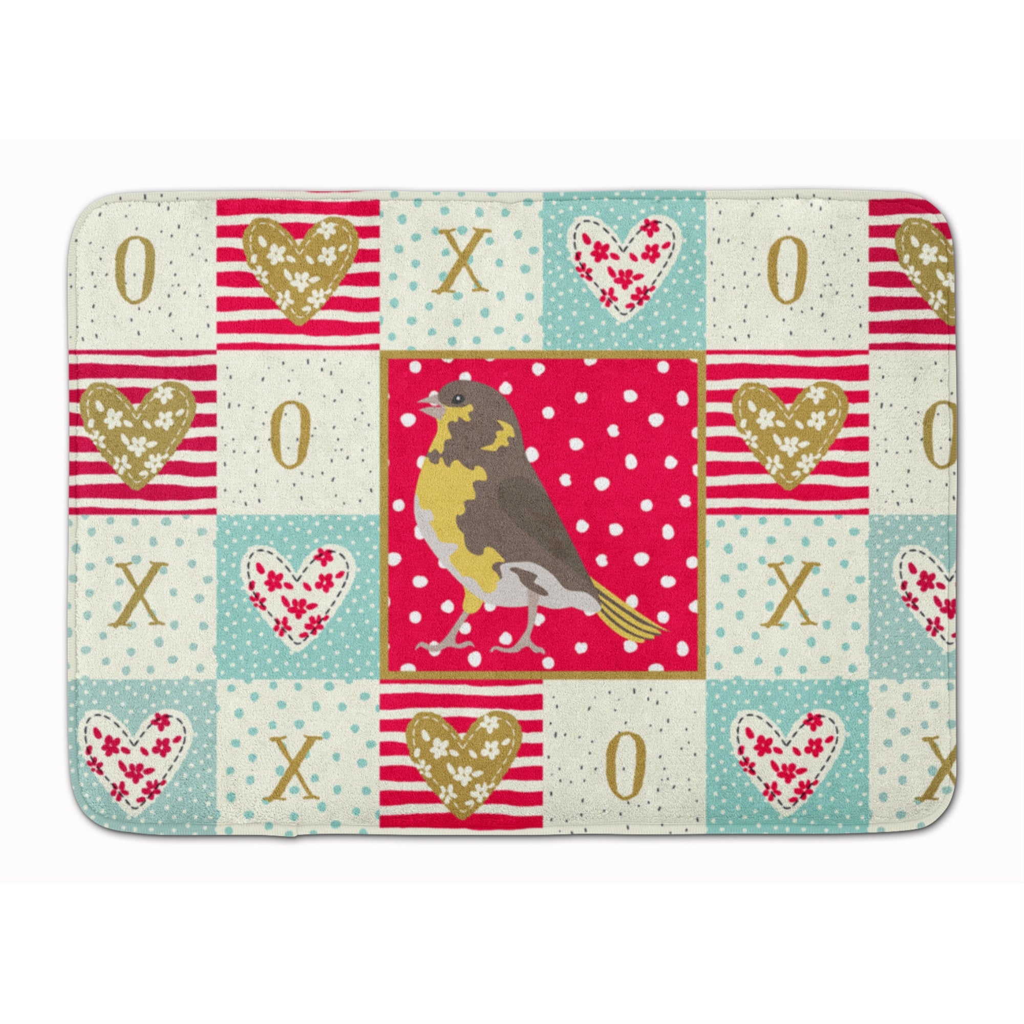 'Caroline'S Treasures Spanish Canary Love Machine Washable Memory Foam Mat Doormats, Multicolor''