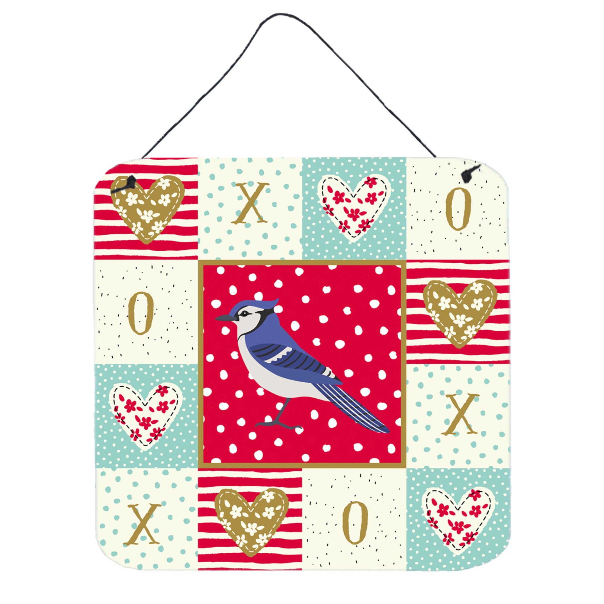 'Caroline'S Treasures Jay Bird Love Door Hanging Prints Wall-Decor, Multicolor''