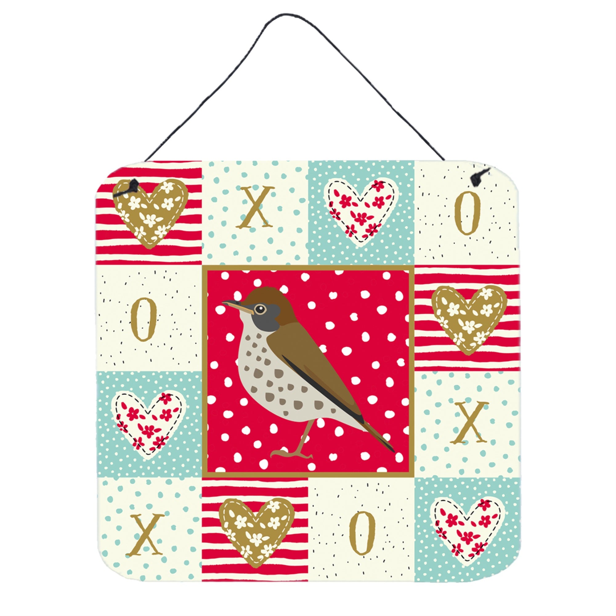 'Caroline'S Treasures Thrush Love Door Hanging Prints Wall-Decor, Multicolor''