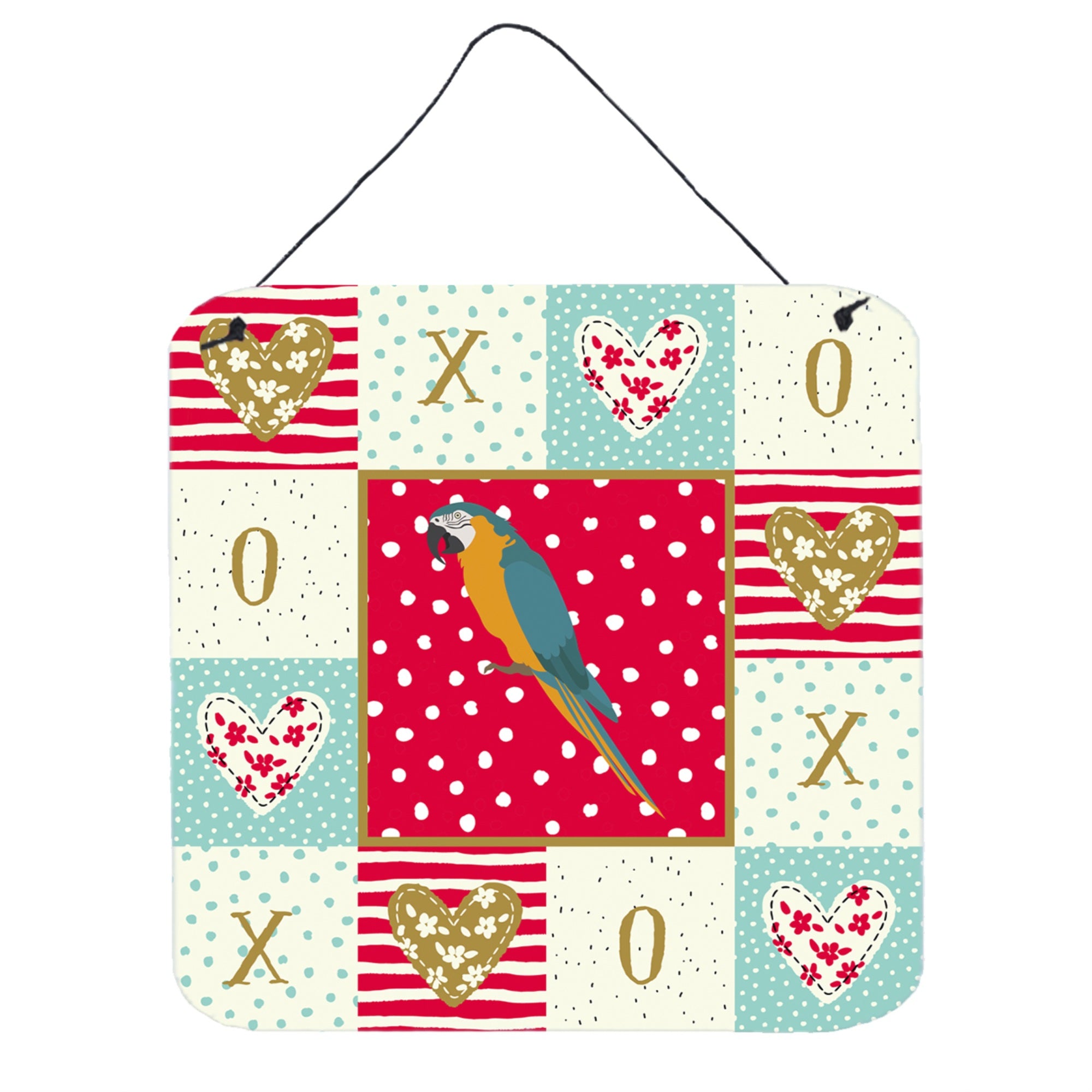 'Caroline'S Treasures Macaw Love Door Hanging Prints Wall-Decor, Multicolor''