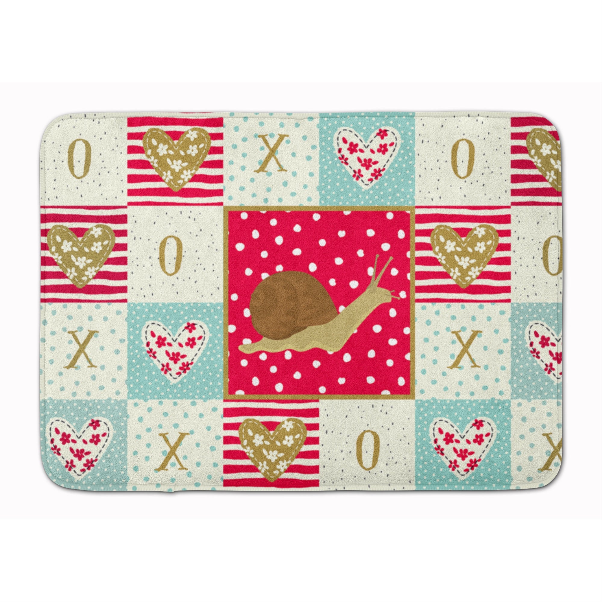 'Caroline'S Treasures Garden Snail Machine Washable Memory Foam Mat Doormats, Multicolor''