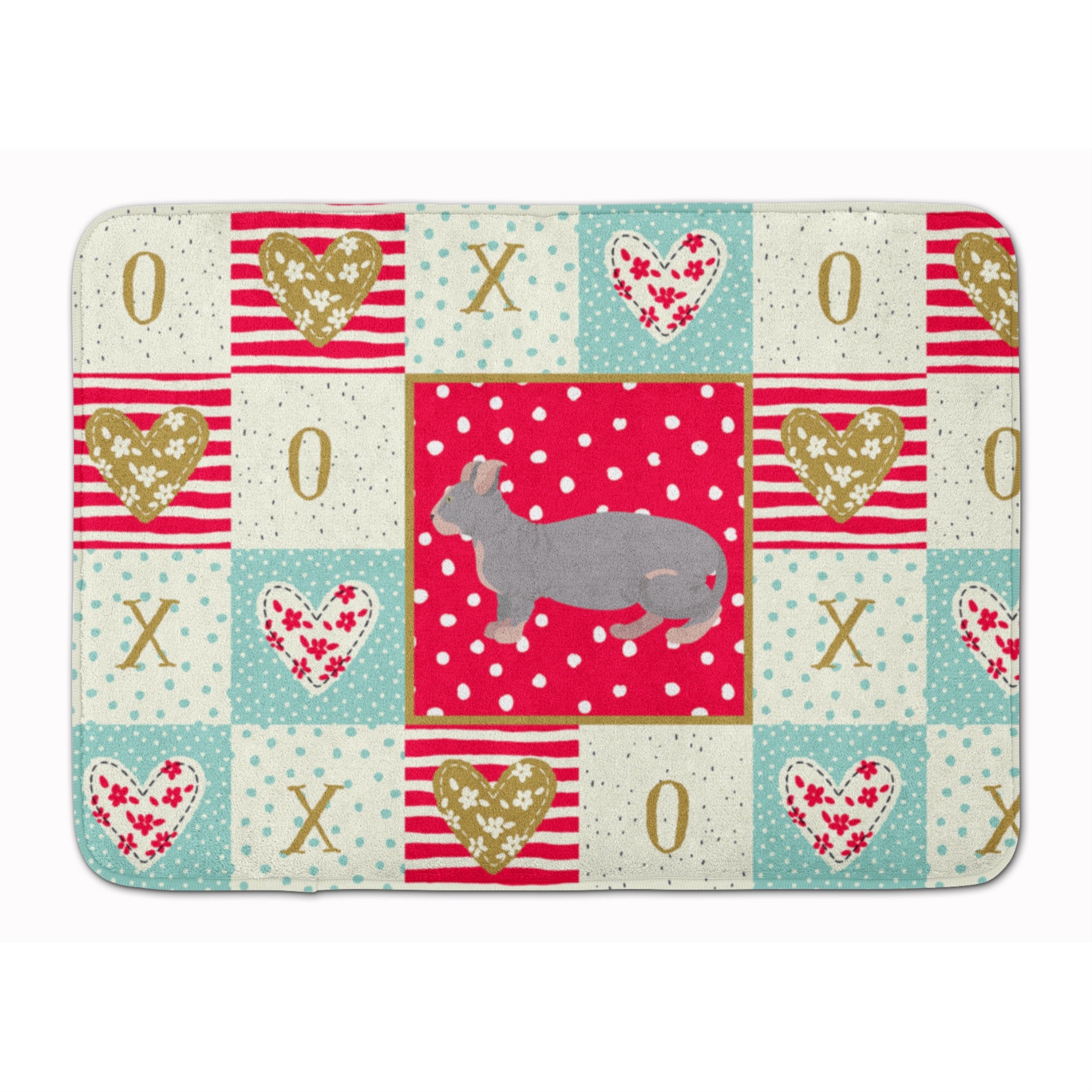 'Caroline'S Treasures Dwelf #1 Cat Love Machine Washable Memory Foam Mat Doormats, Multicolor''