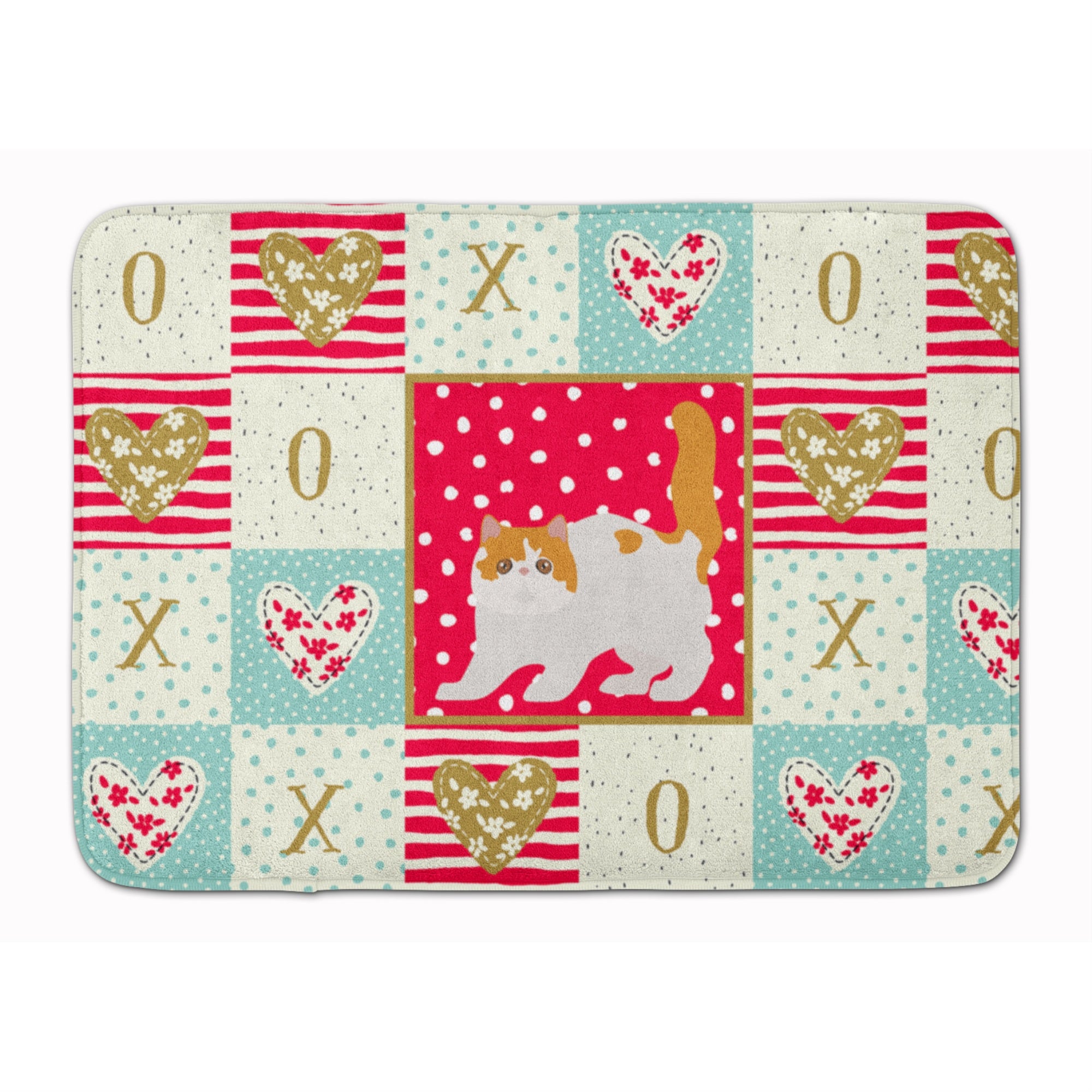 'Caroline'S Treasures Exotic Shorthair #4 Cat Love Machine Washable Memory Foam Mat Doormats, Multicolor''