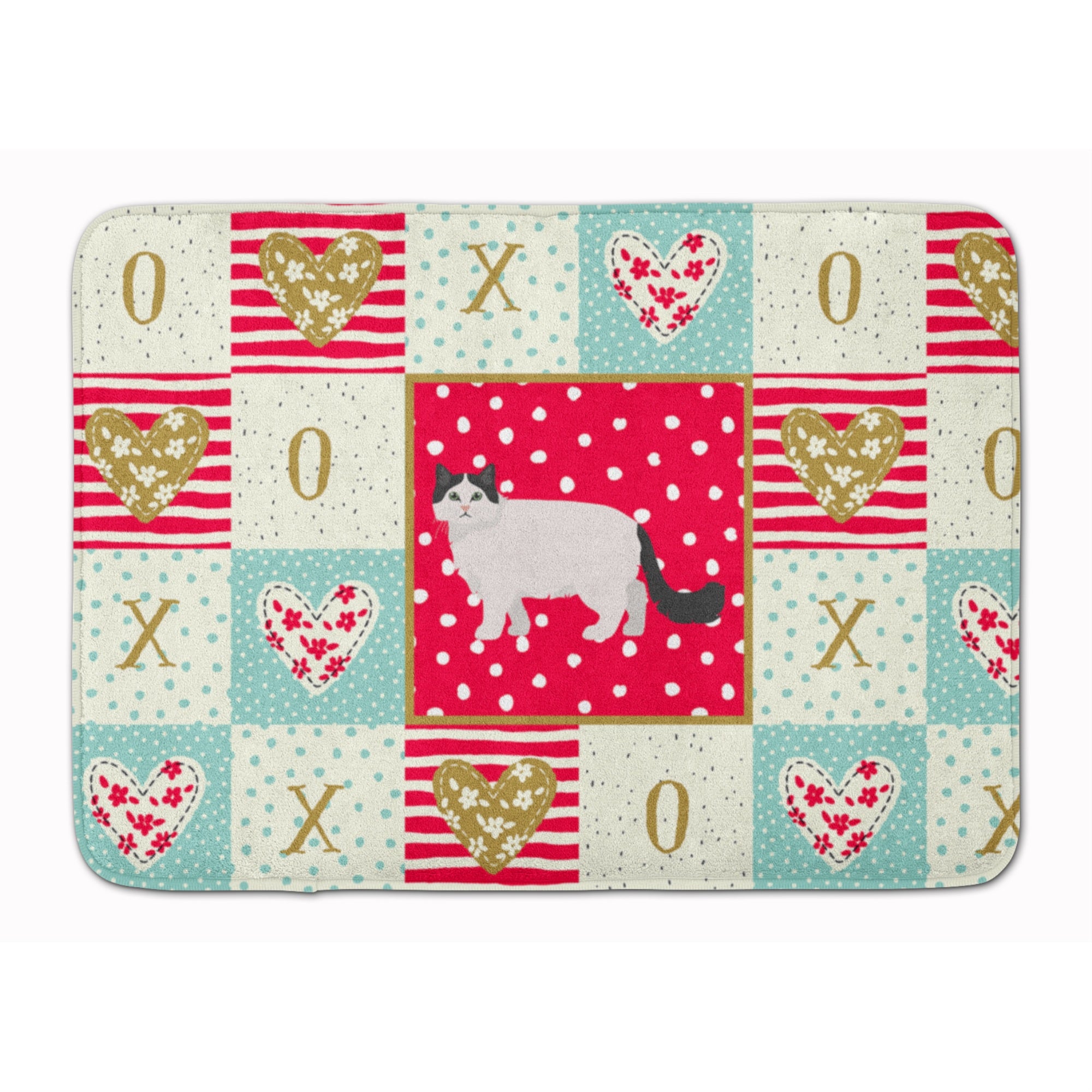 'Caroline'S Treasures Ragamuffin #1 Cat Love Machine Washable Memory Foam Mat Doormats, Multicolor''