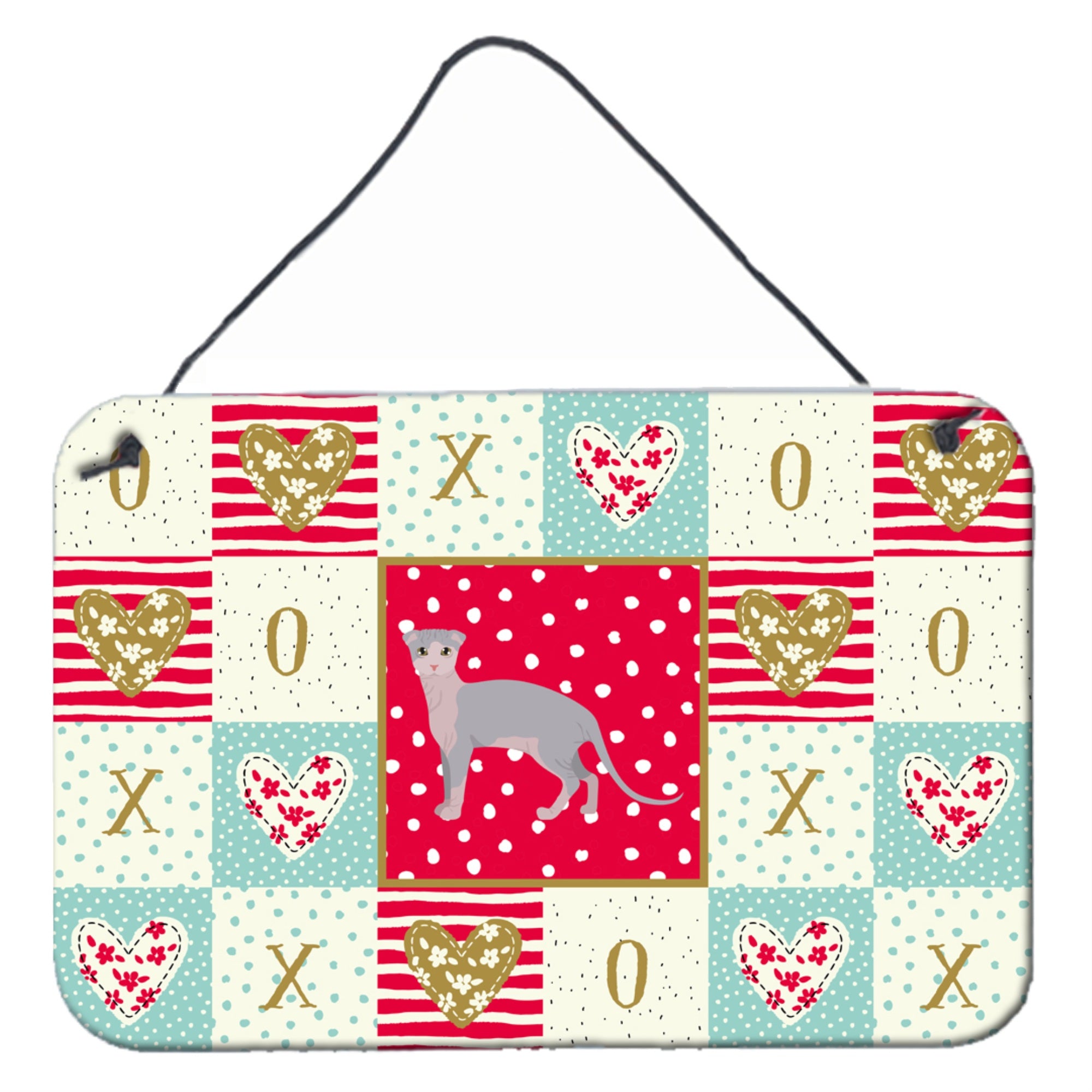 'Caroline'S Treasures Ukrainian Levkoy Cat Love Door Hanging Prints Wall-Decor, Multicolor''