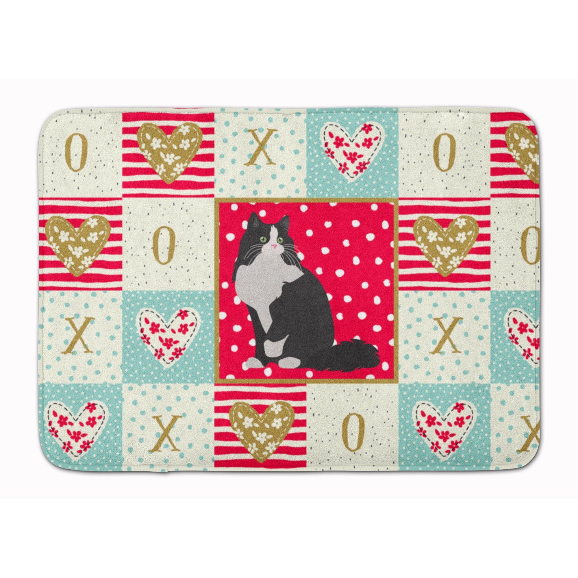 Carolines Treasures Ragamuffin Cat Love Machine Washable Memory Foam Mat doormats, Multicolor
