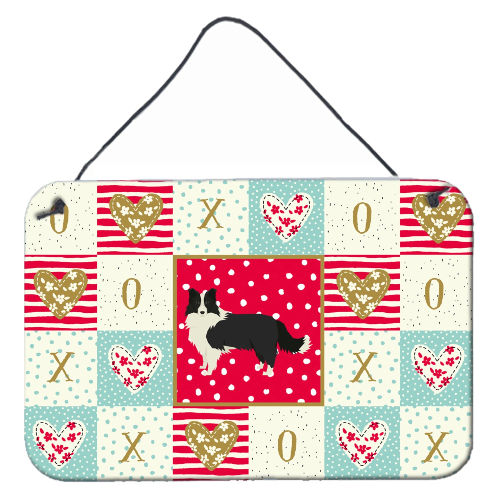 'Caroline'S Treasures Border Collie Love Door Hanging Prints Wall-Decor, Multicolor''