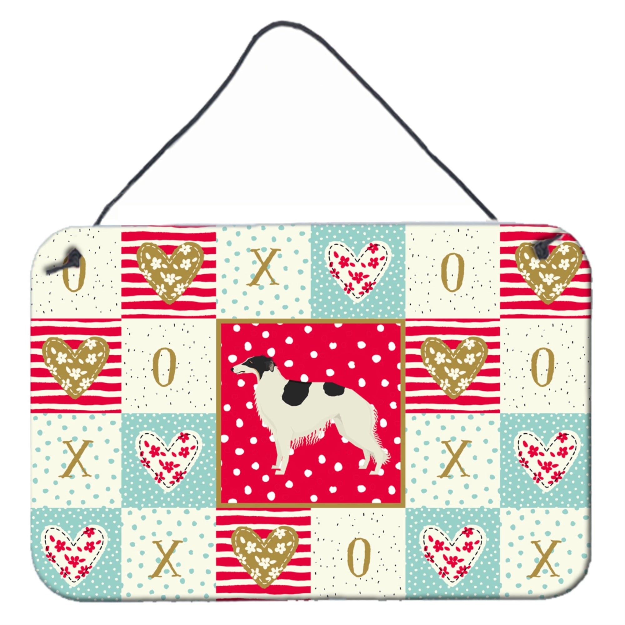 'Caroline'S Treasures Borzoi Love Door Hanging Prints Wall-Decor, Multicolor''