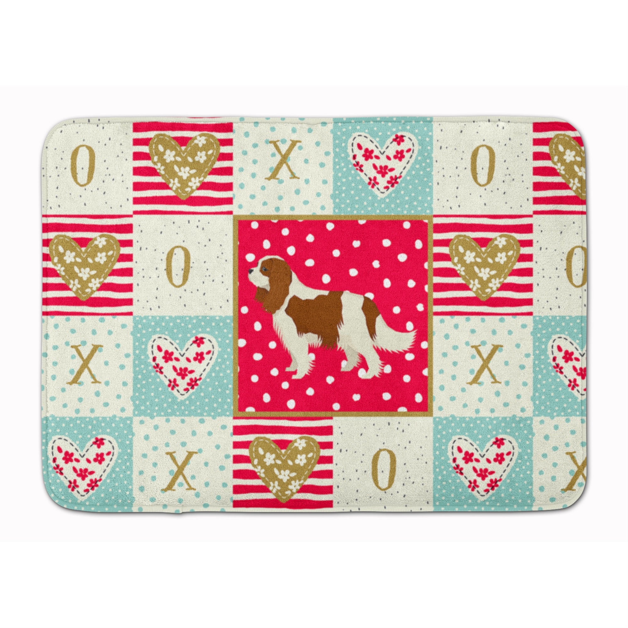 'Caroline'S Treasures Cavalier Spaniel Love Machine Washable Memory Foam Mat Doormats, Multicolor''