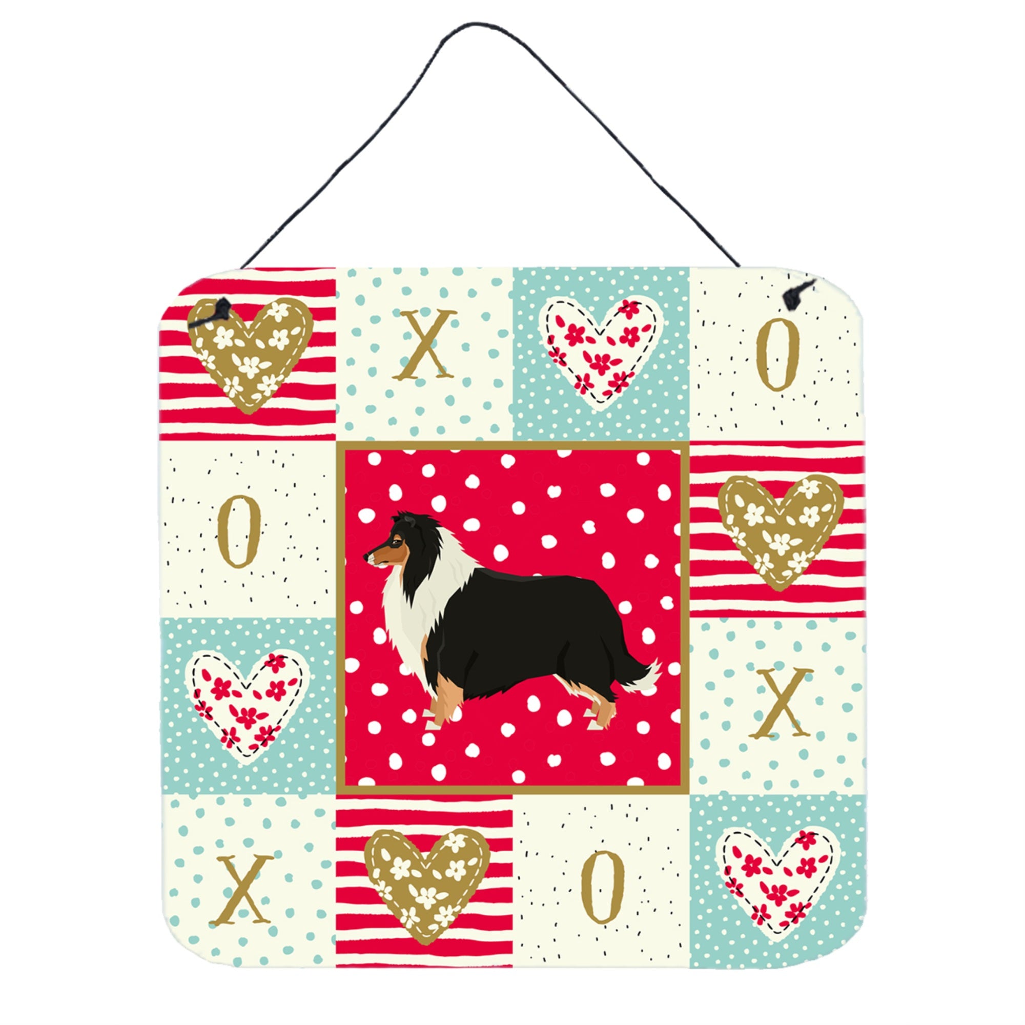 'Caroline'S Treasures Collie Love Door Hanging Prints Wall-Decor, Multicolor''