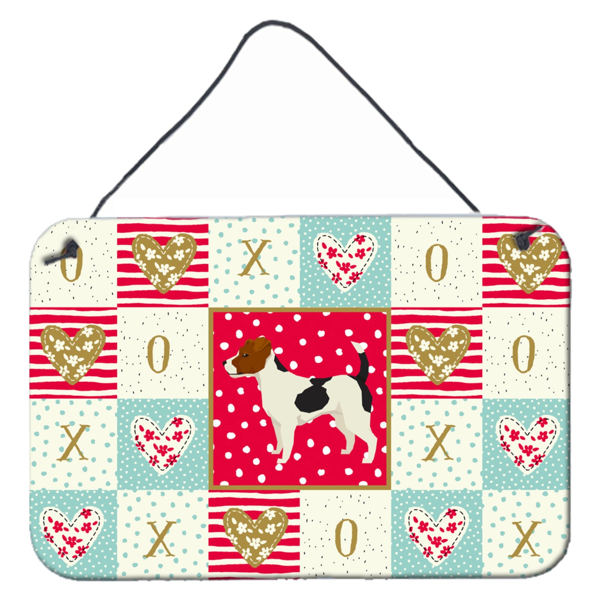 'Caroline'S Treasures Jack Russell Terrier Love Door Hanging Prints Wall-Decor, Multicolor''