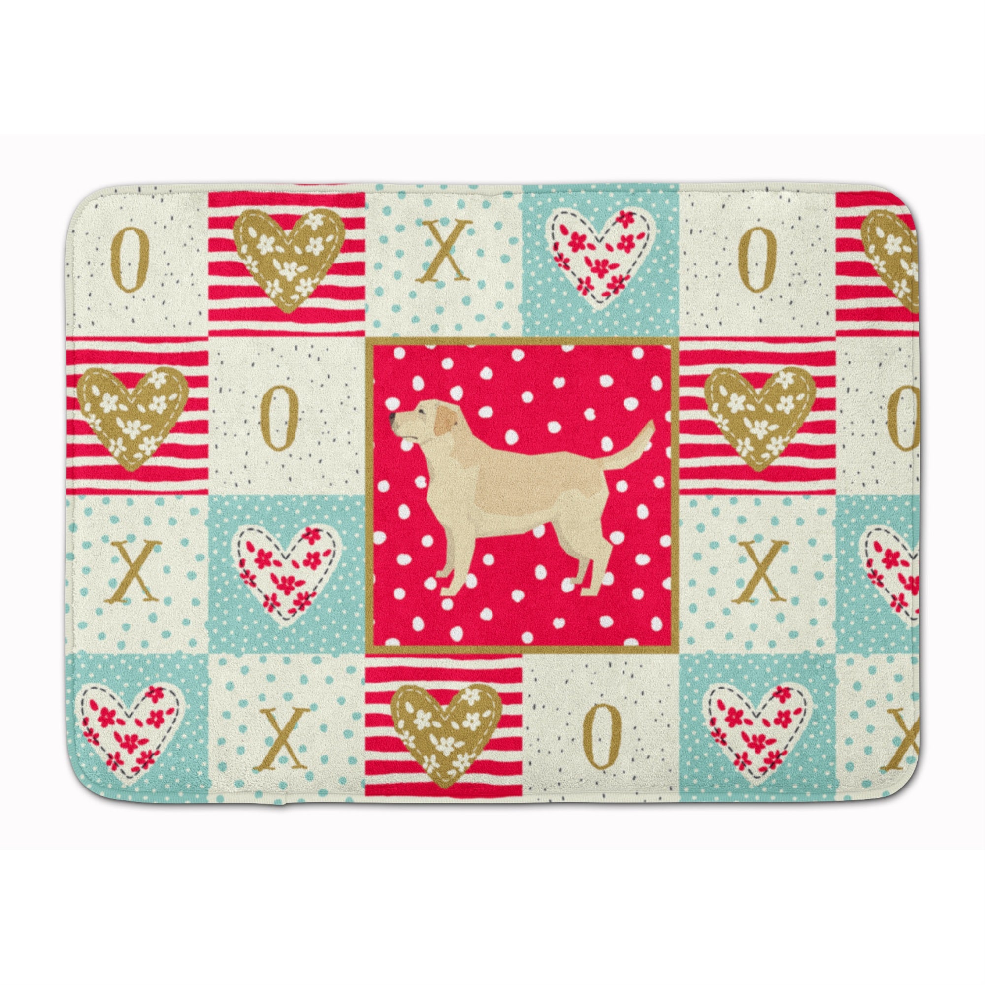 'Caroline'S Treasures Labrador Retriever Love Machine Washable Memory Foam Mat Doormats, Multicolor''