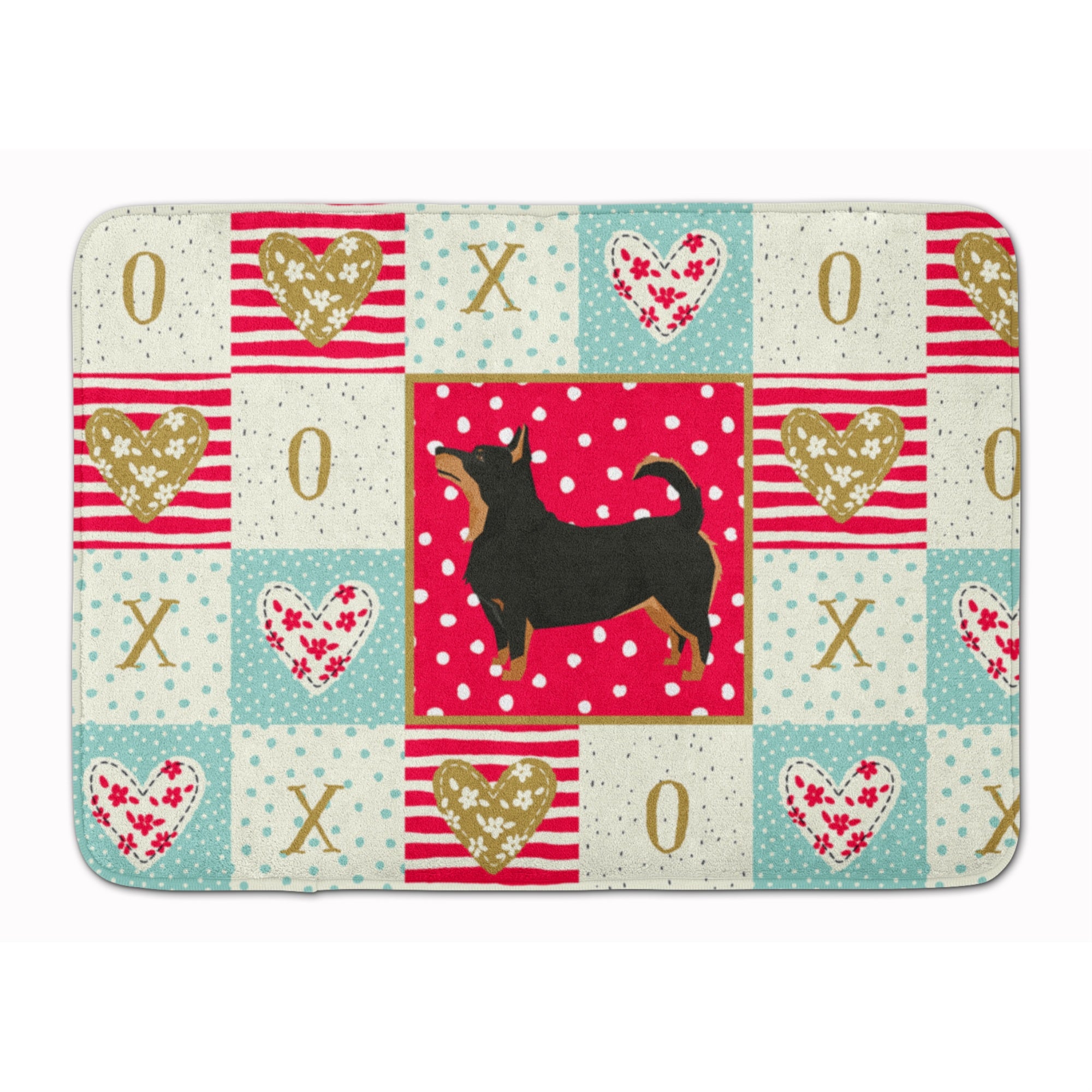 'Caroline'S Treasures Lancashire Terrier Love Machine Washable Memory Foam Mat Doormats, Multicolor''