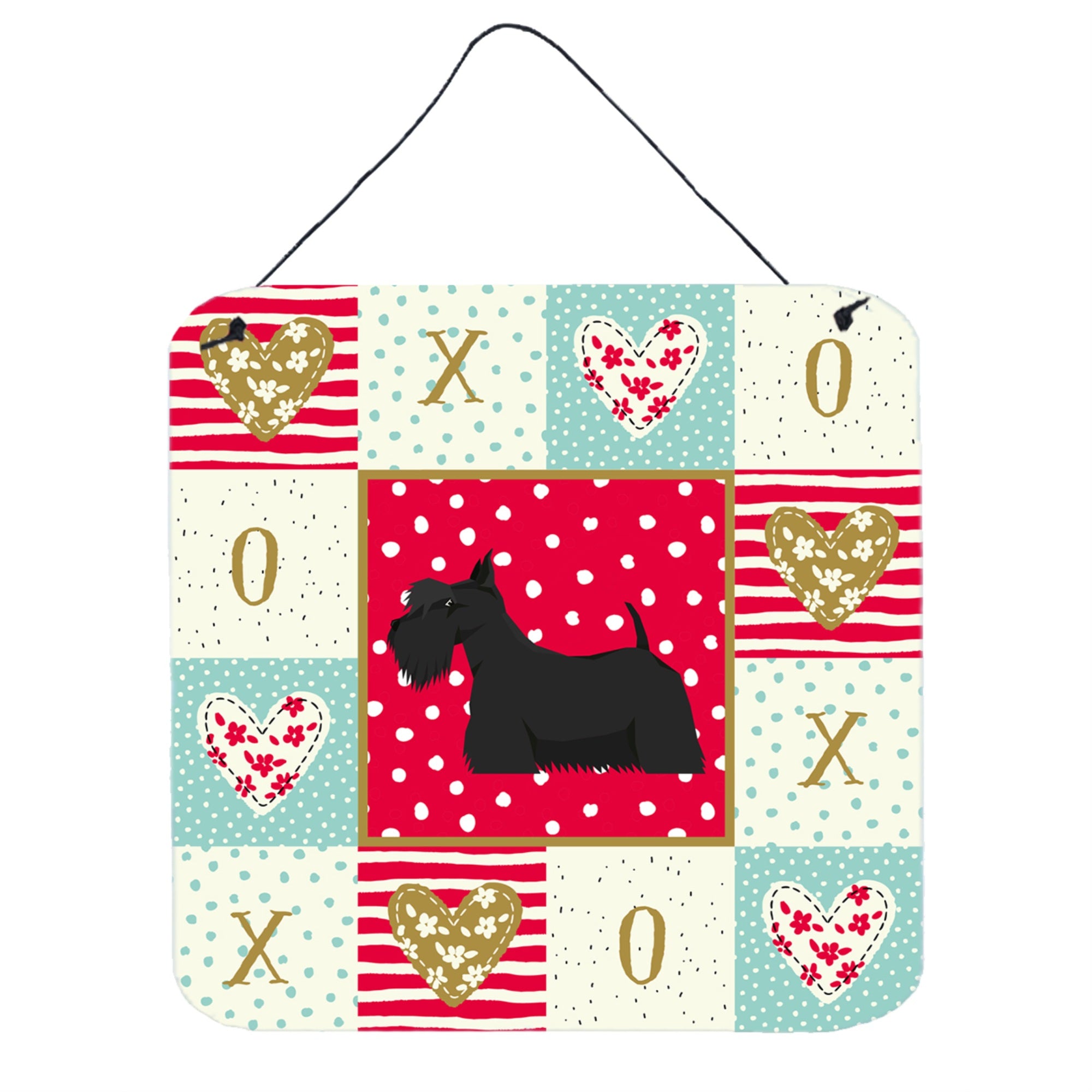 'Caroline'S Treasures Scottish Terrier Love Door Hanging Prints Wall-Decor, Multicolor''